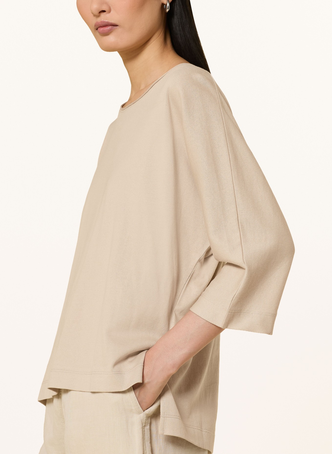 Marc O'Polo Shirt mit 3/4-Arm: BEIGE