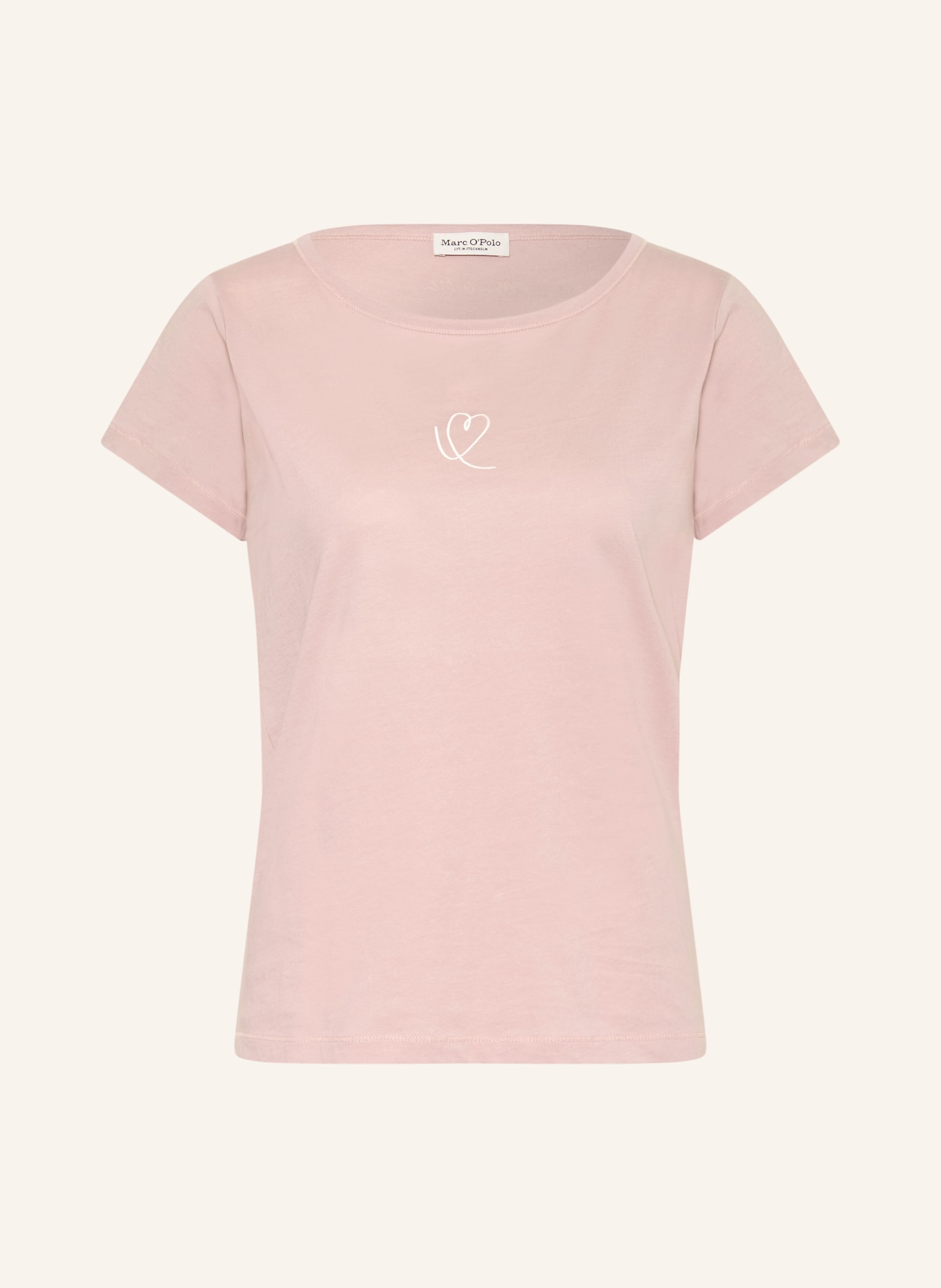 Marc O'Polo T-shirt: ROSÉ / VIT