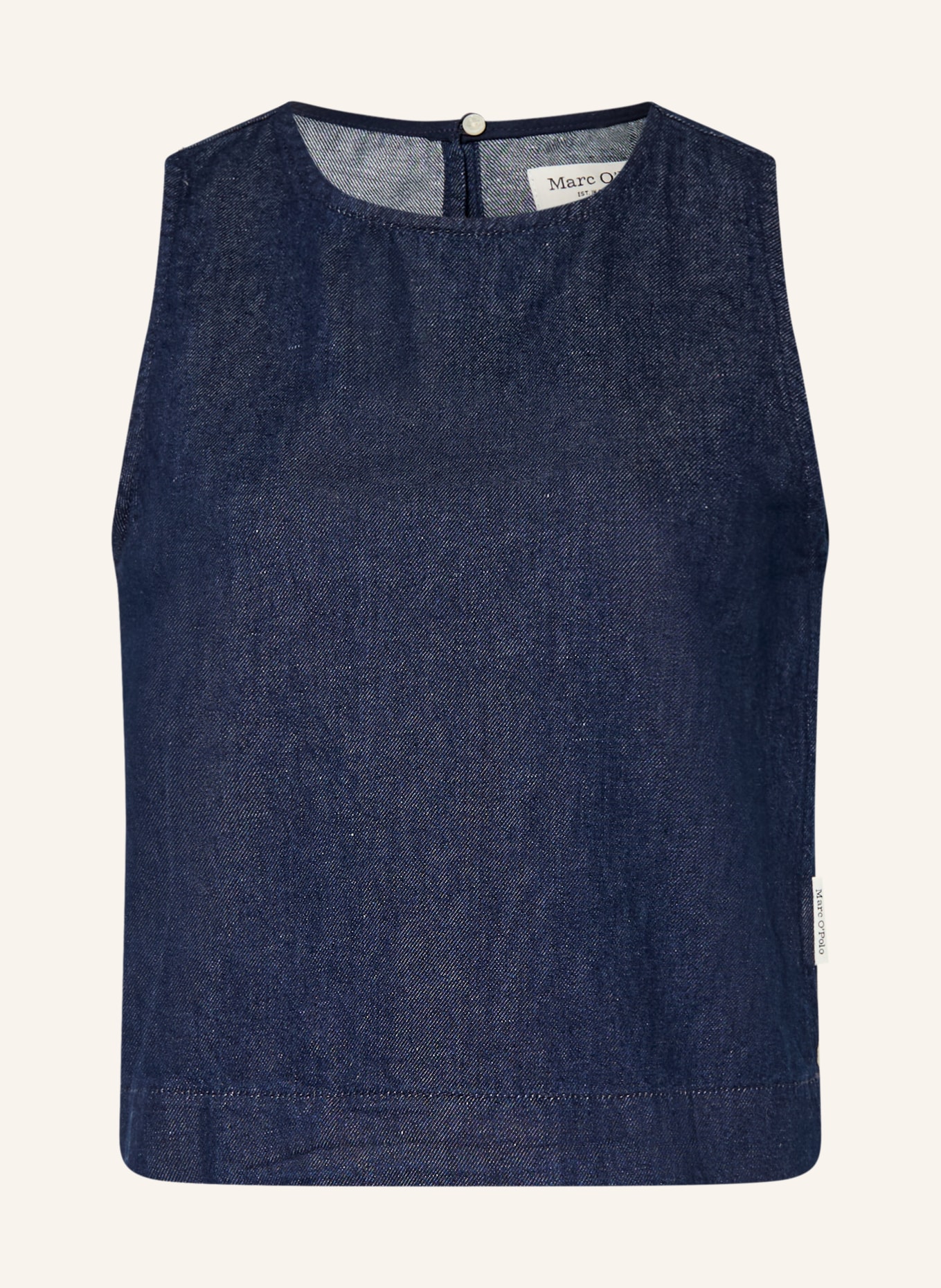 Marc O'Polo Jeanstop mit Leinen: DUNKELBLAU