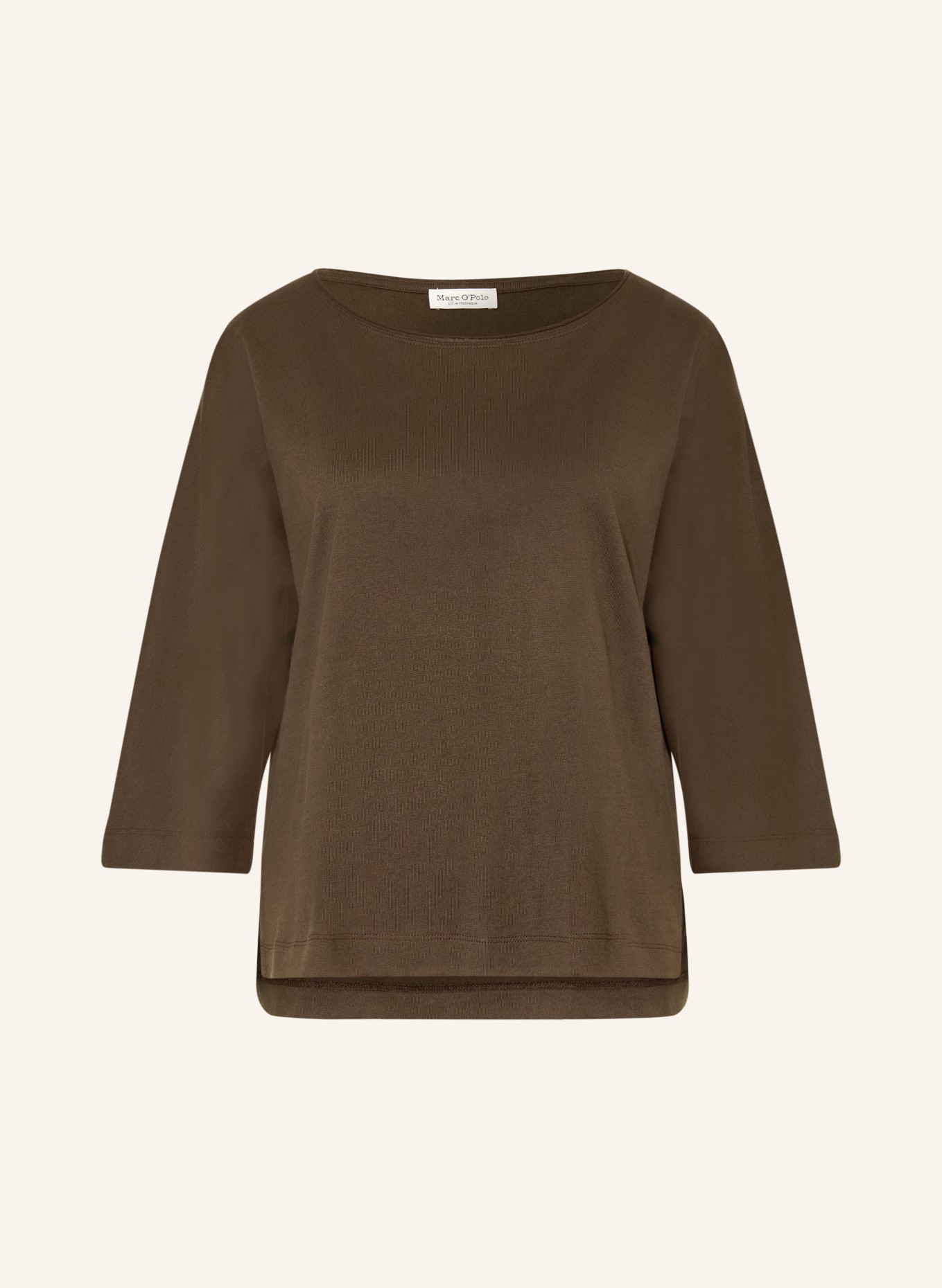 Marc O'Polo Shirt mit 3/4-Arm: KHAKI