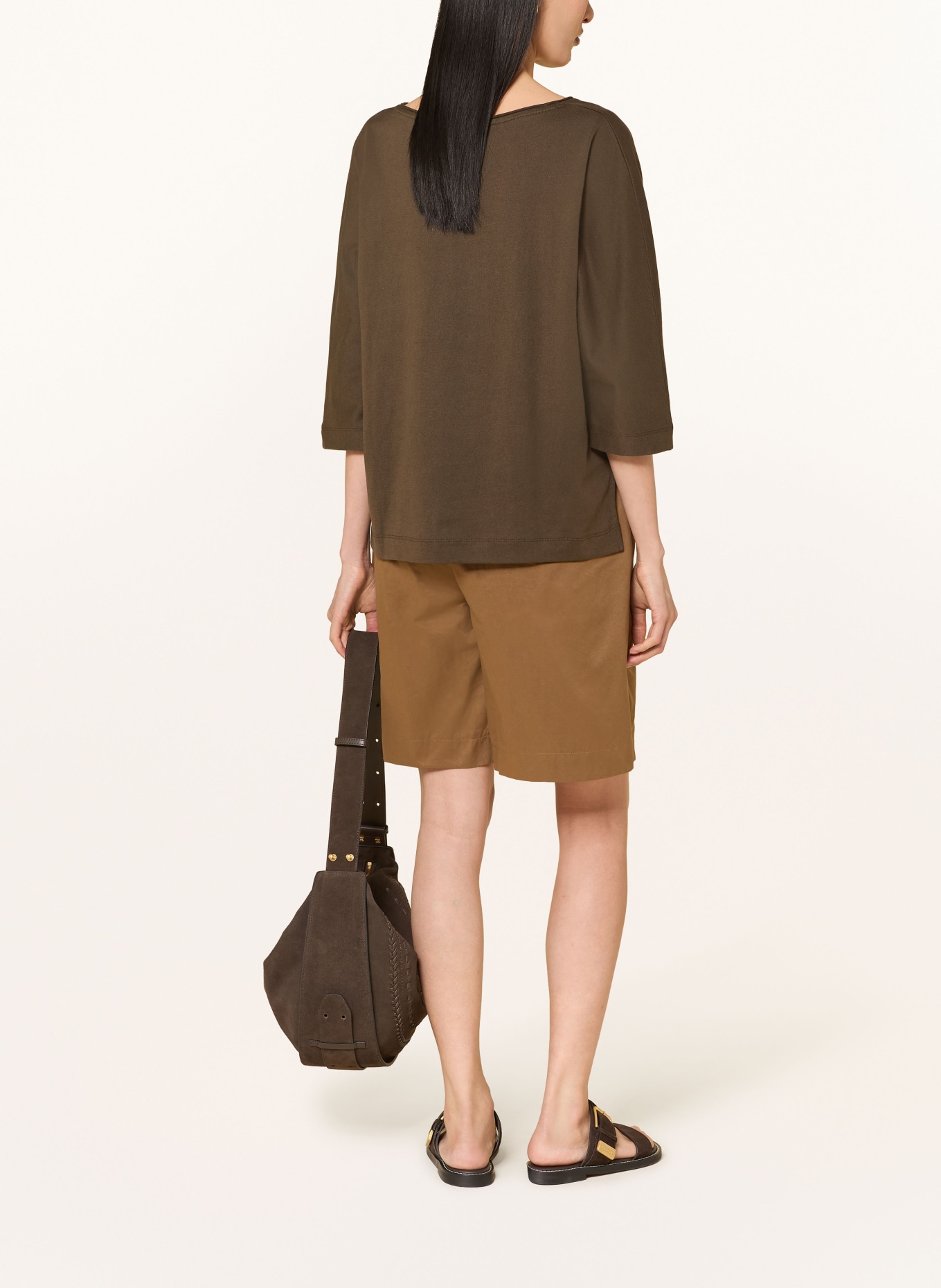 Marc O'Polo Shirt mit 3/4-Arm: KHAKI