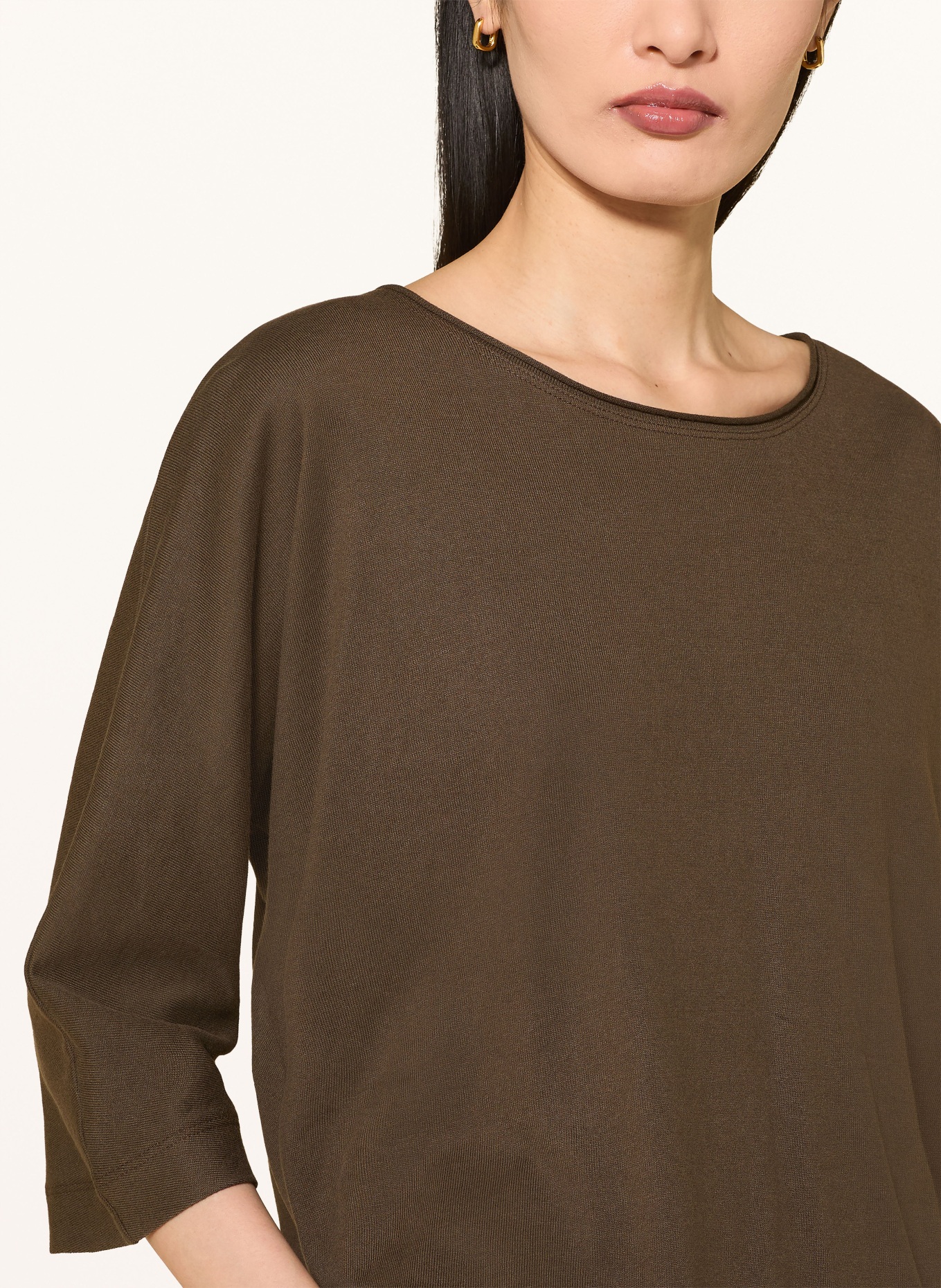 Marc O'Polo Shirt mit 3/4-Arm: KHAKI