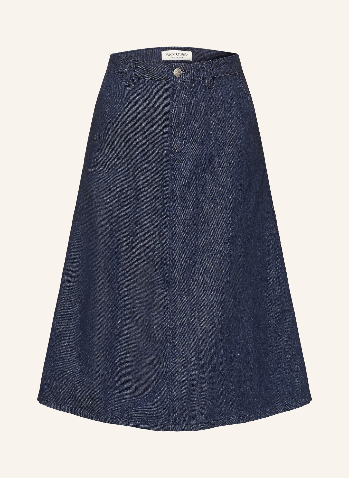 Marc O'Polo Jeansrock mit Leinen: DUNKELBLAU