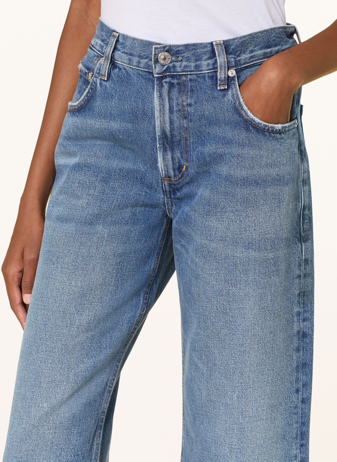 CITIZENS of HUMANITY Straight Jeans LINDZ EASY STRAIGHT: chaya  md/lt indigo