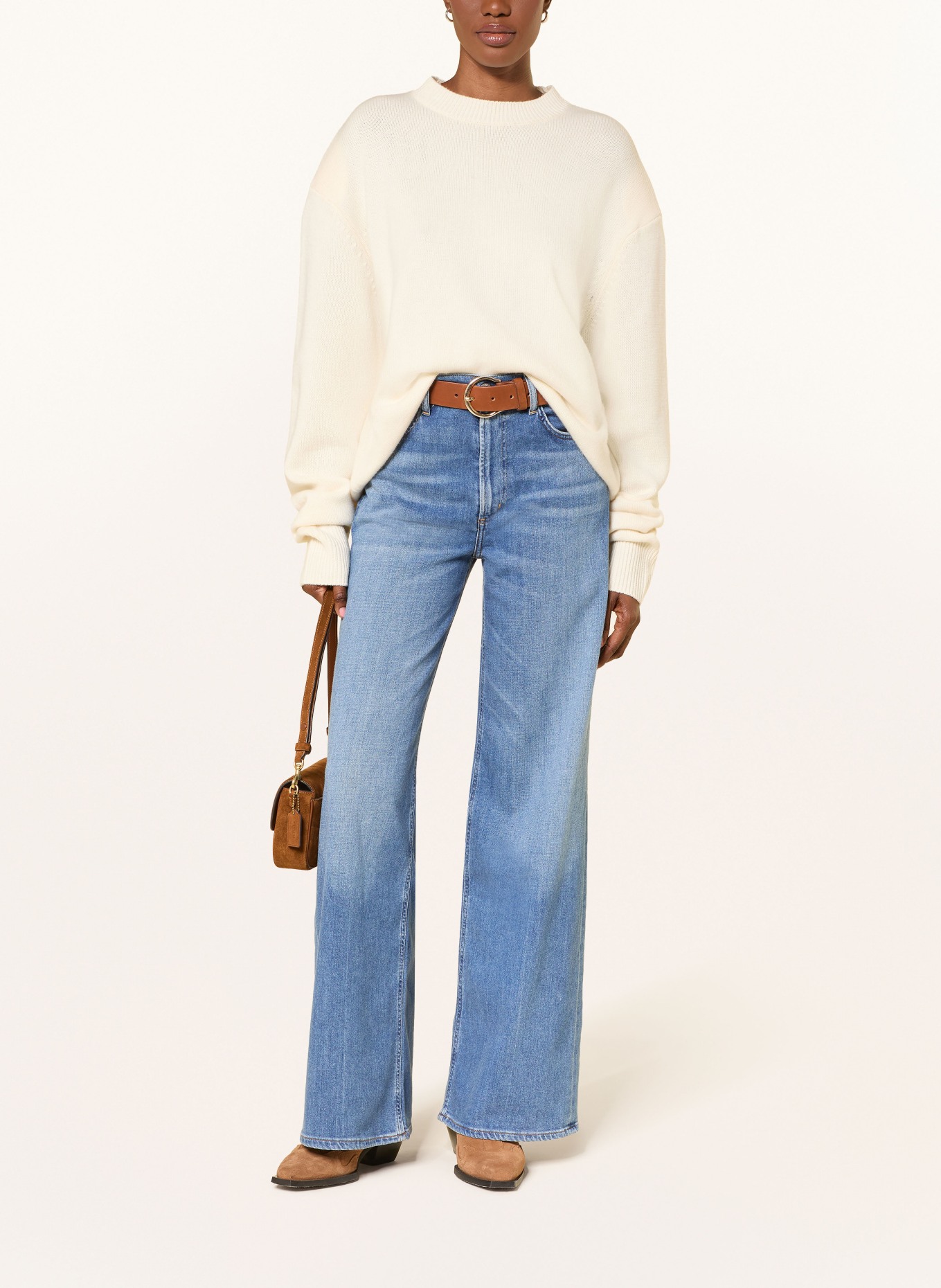 CITIZENS of HUMANITY Wide Leg Jeans LYRA LONG: lennox md/dk indigo