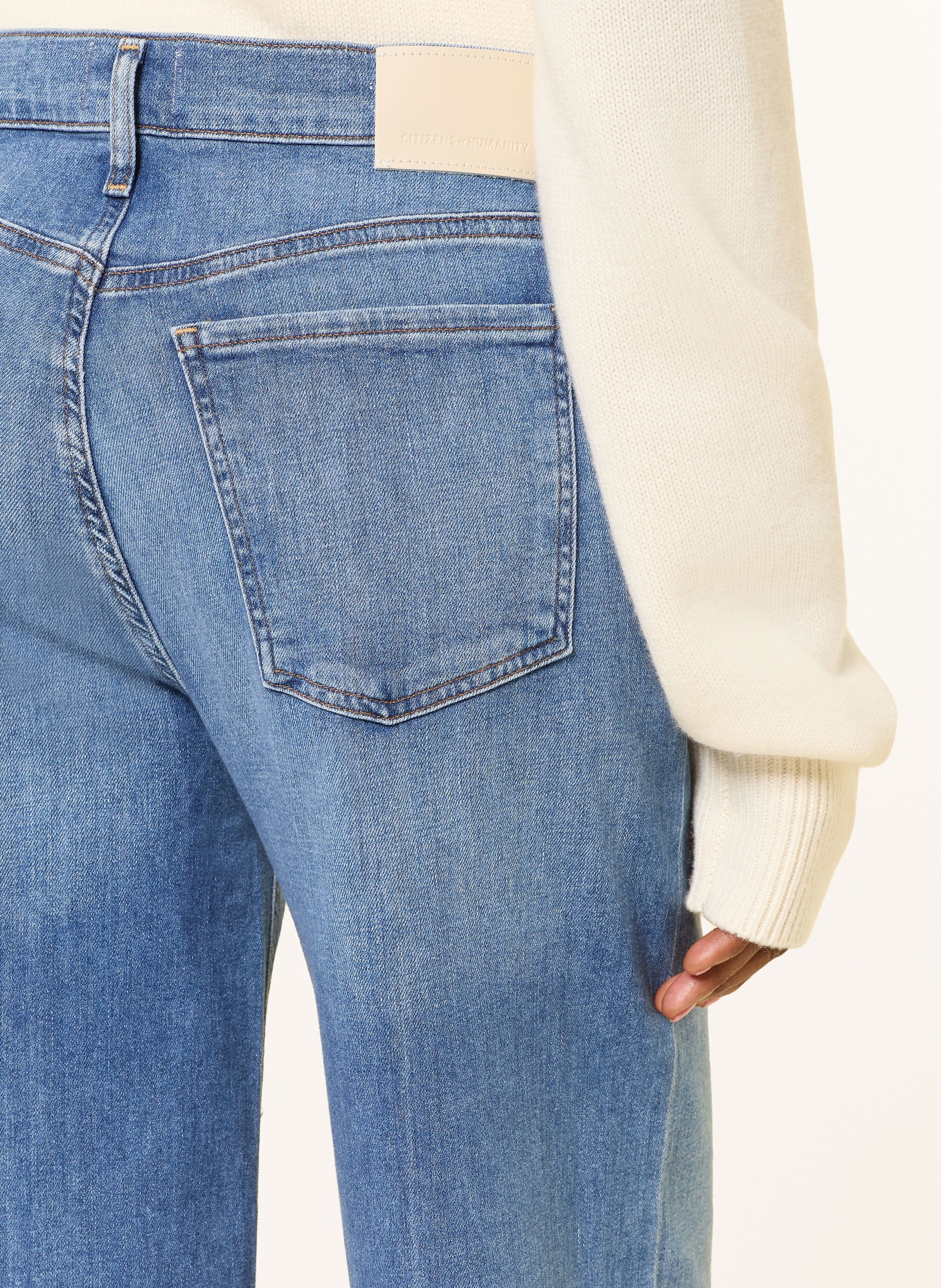 CITIZENS of HUMANITY Wide Leg Jeans LYRA LONG: lennox md/dk indigo