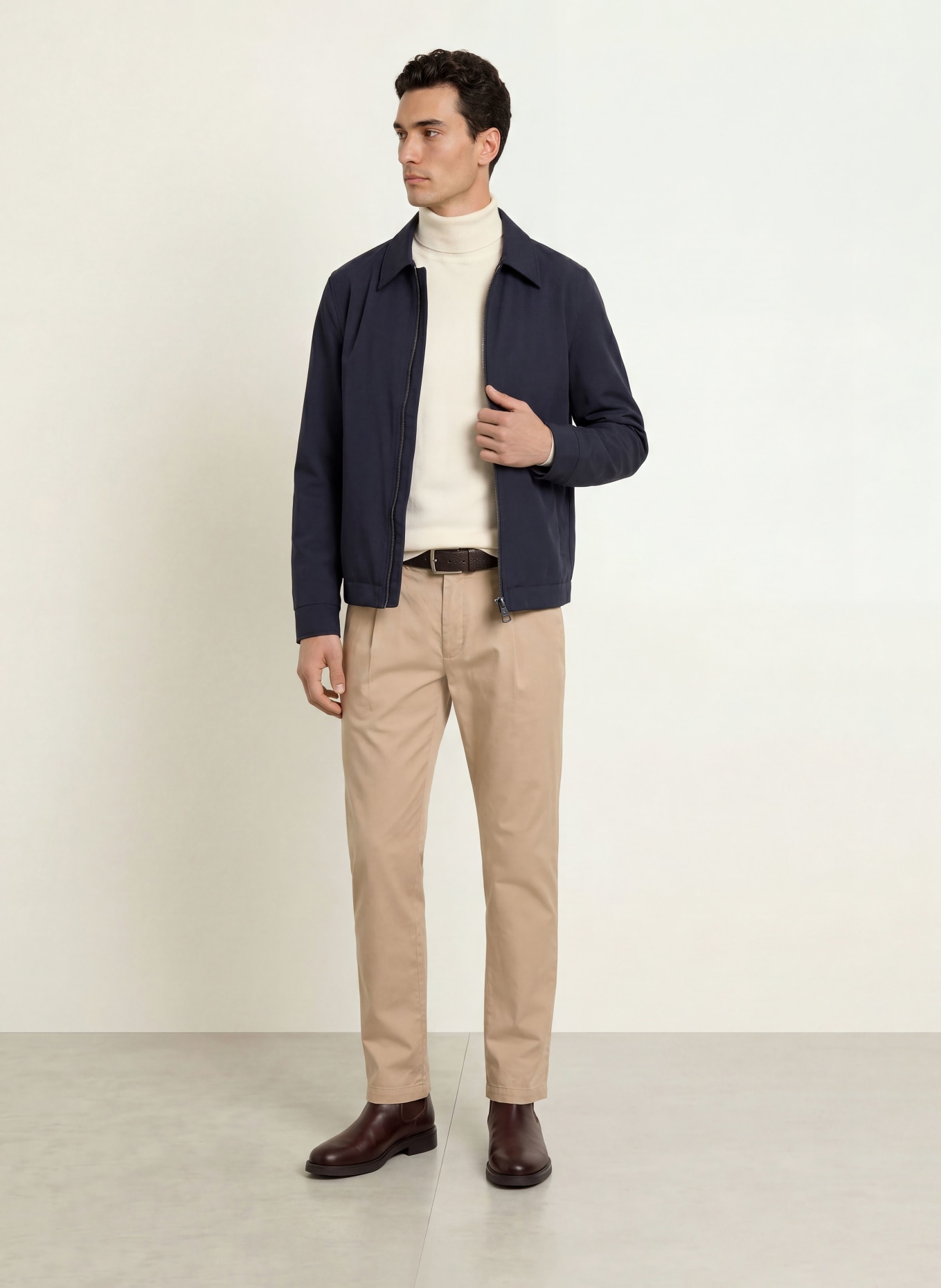 STROKESMAN'S Rollkragenpullover aus Cashmere: CREME