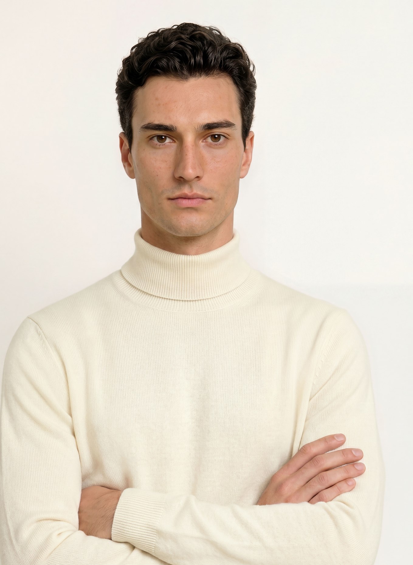 STROKESMAN'S Rollkragenpullover aus Cashmere: CREME