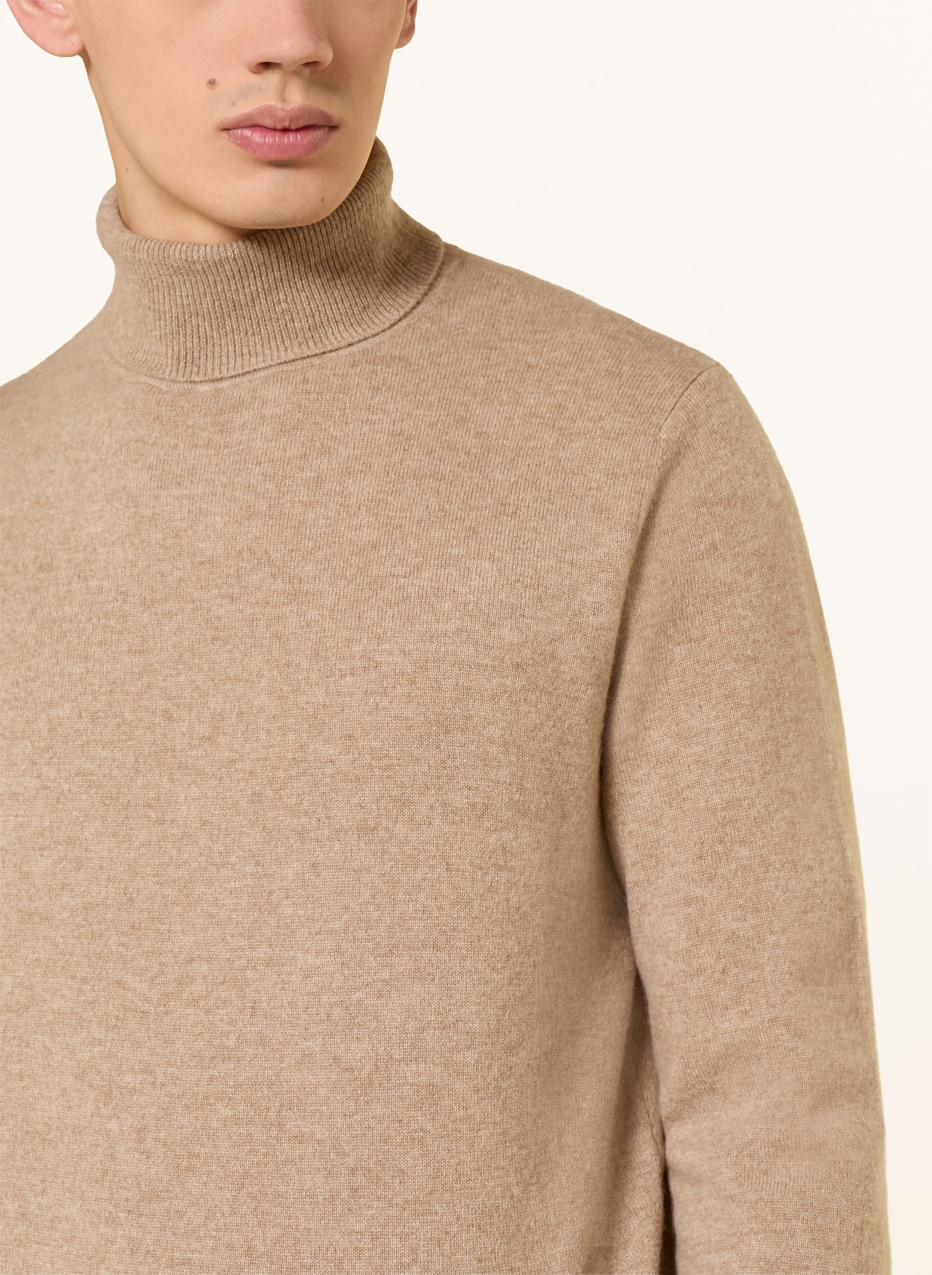 STROKESMAN'S Rollkragenpullover aus Cashmere: BEIGE