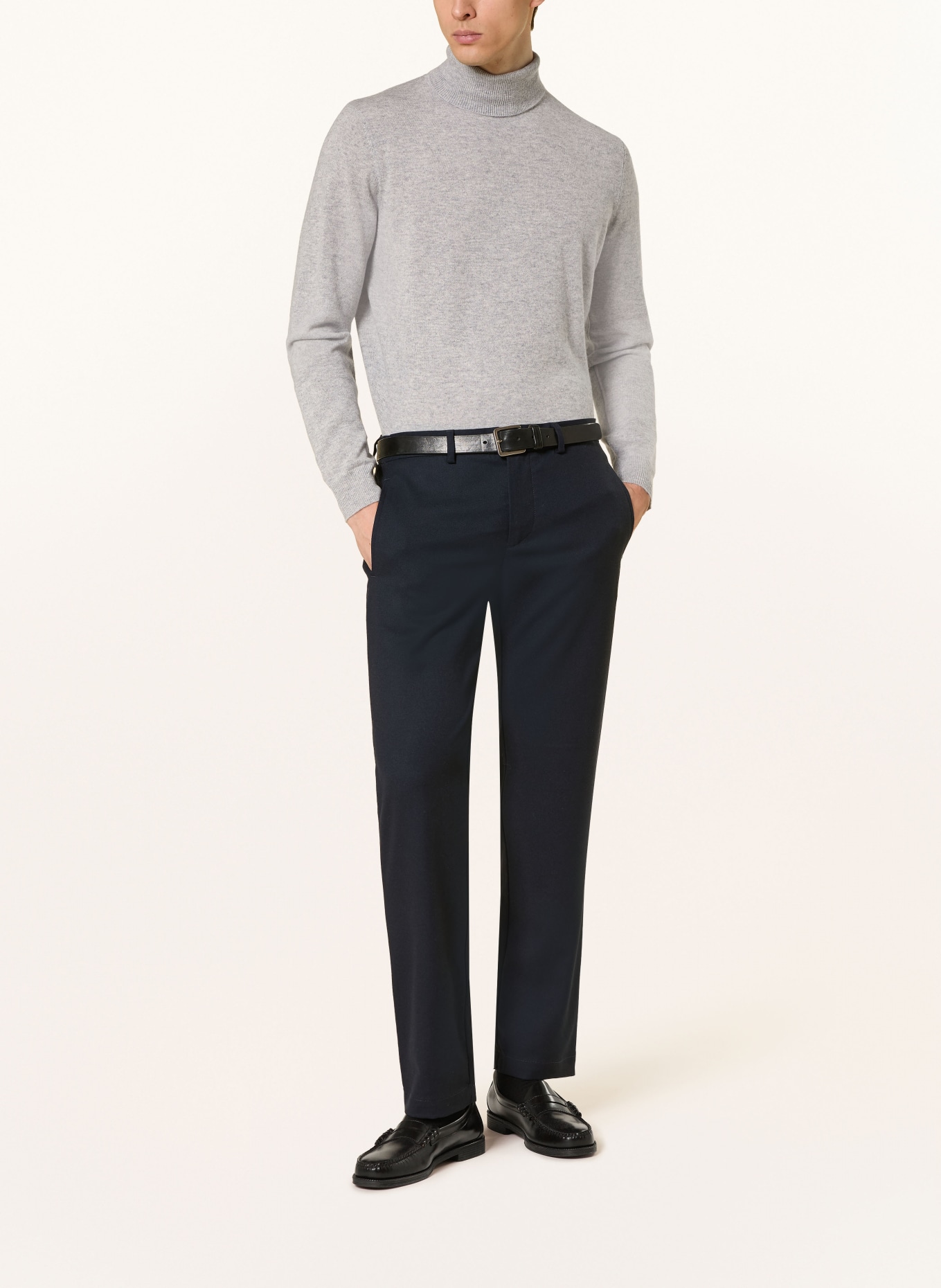 STROKESMAN'S Rollkragenpullover aus Cashmere: HELLGRAU