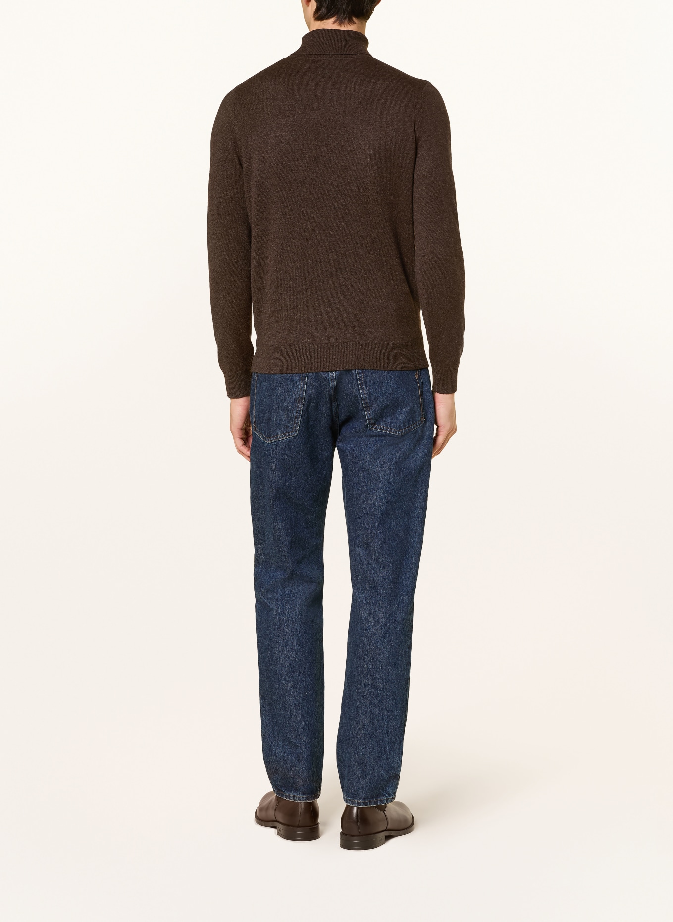 STROKESMAN'S Rollkragenpullover aus Cashmere: DUNKELBRAUN