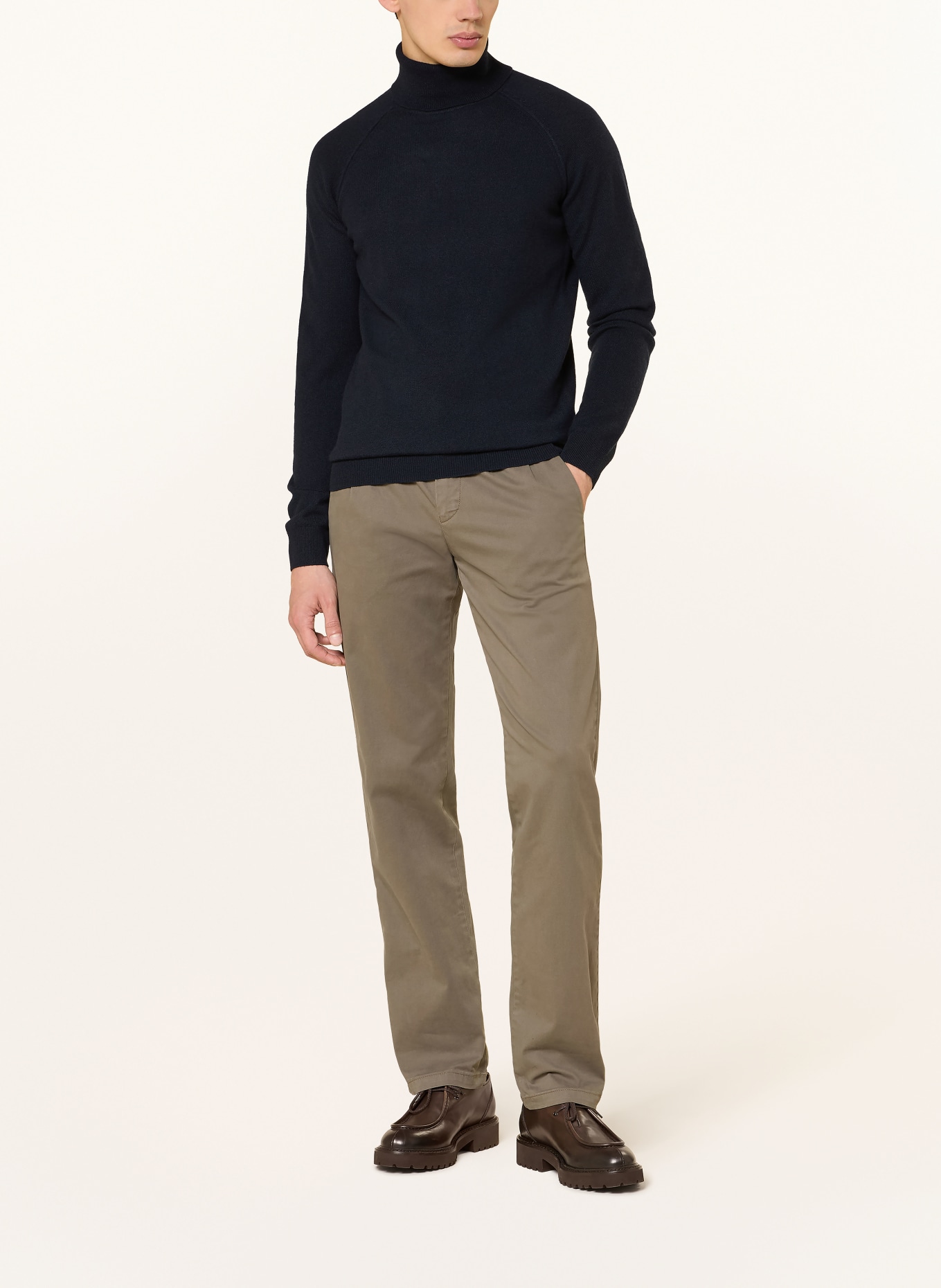 STROKESMAN'S Rollkragenpullover aus Cashmere: DUNKELBLAU