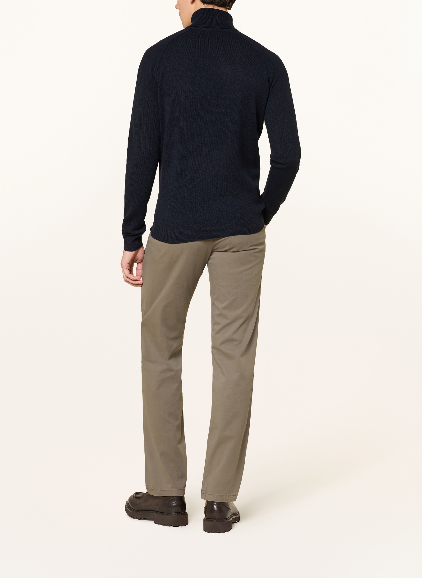 STROKESMAN'S Rollkragenpullover aus Cashmere: DUNKELBLAU