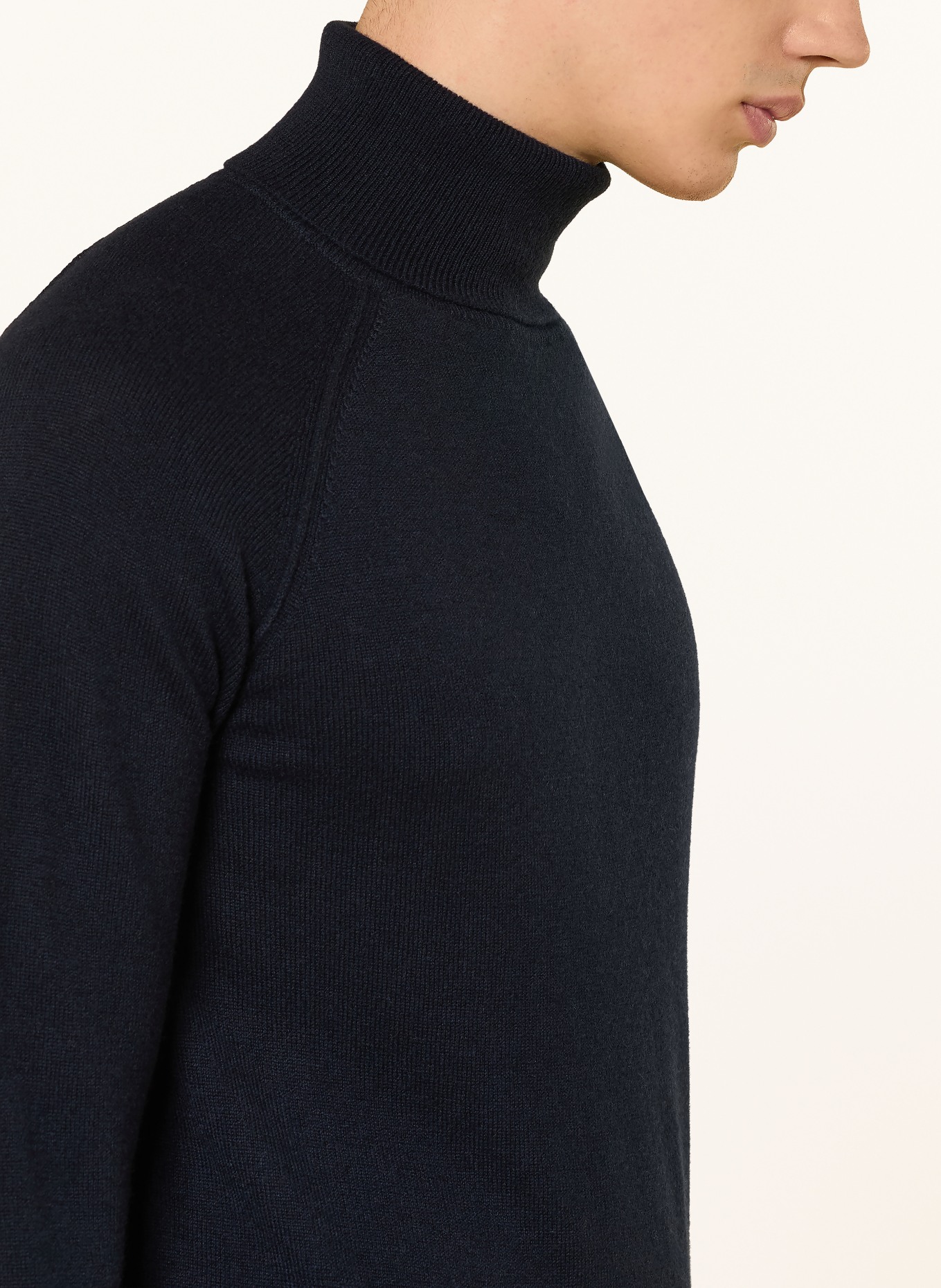 STROKESMAN'S Rollkragenpullover aus Cashmere: DUNKELBLAU