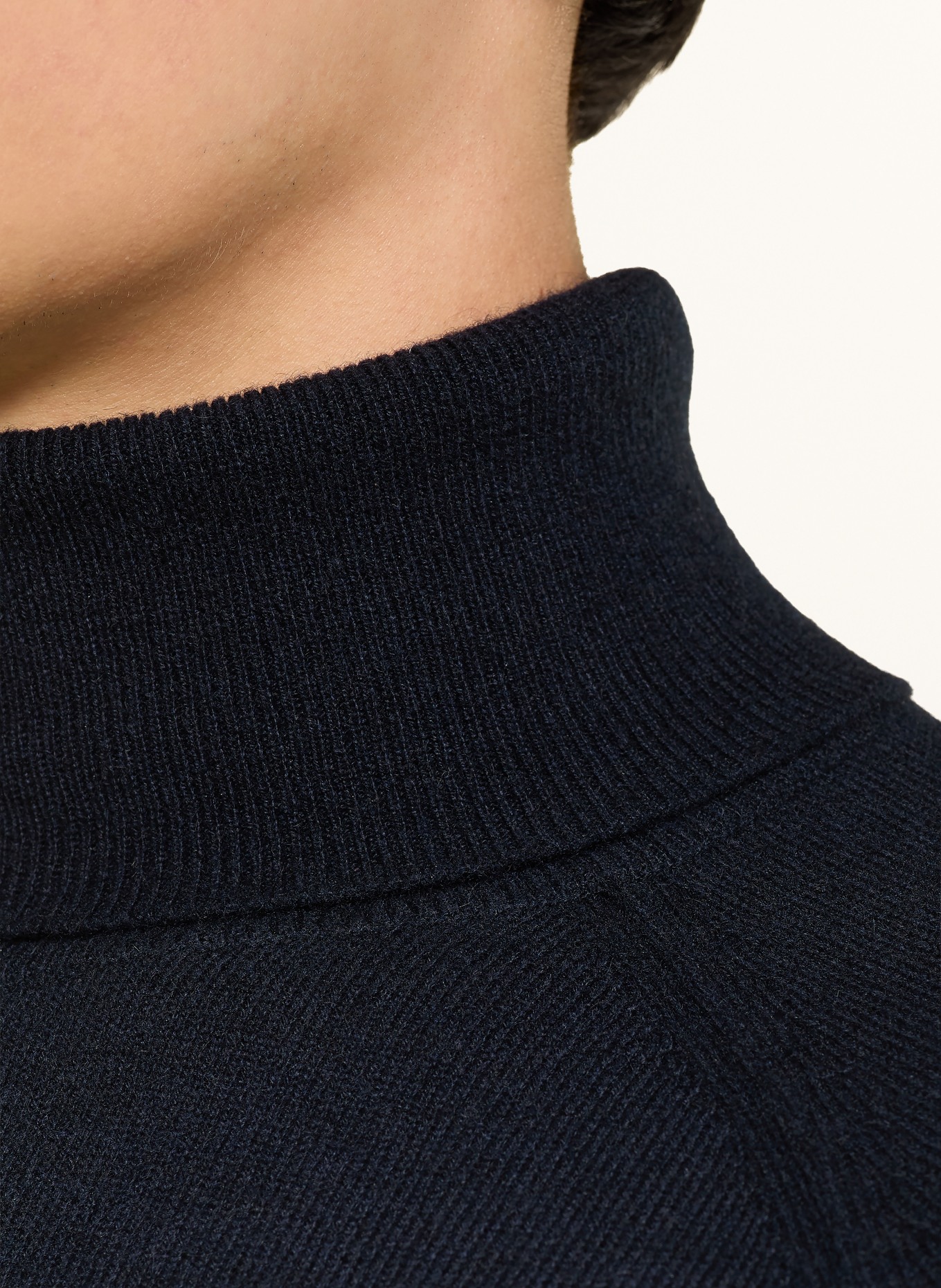 STROKESMAN'S Rollkragenpullover aus Cashmere: DUNKELBLAU
