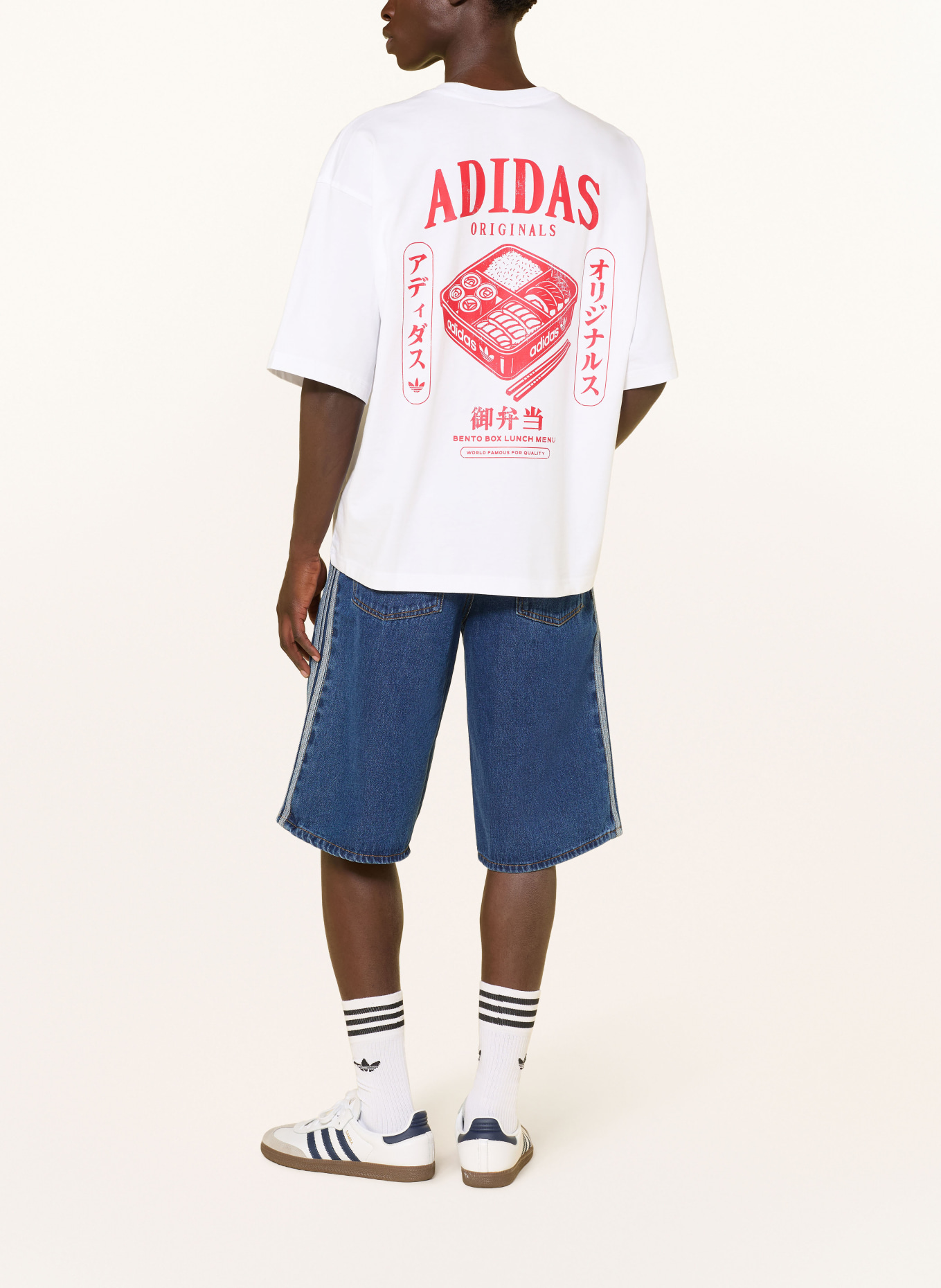 adidas Originals BENTOBOX T-shirt: WHITE / RED