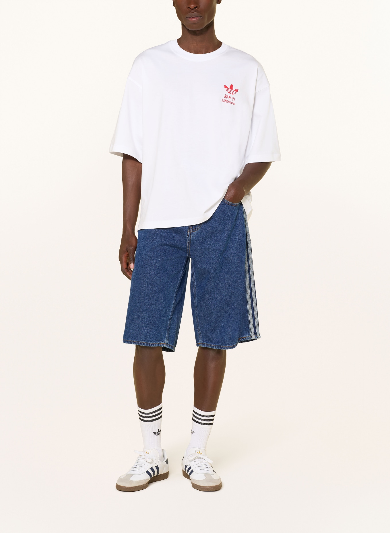 adidas Originals BENTOBOX T-shirt: WHITE / RED