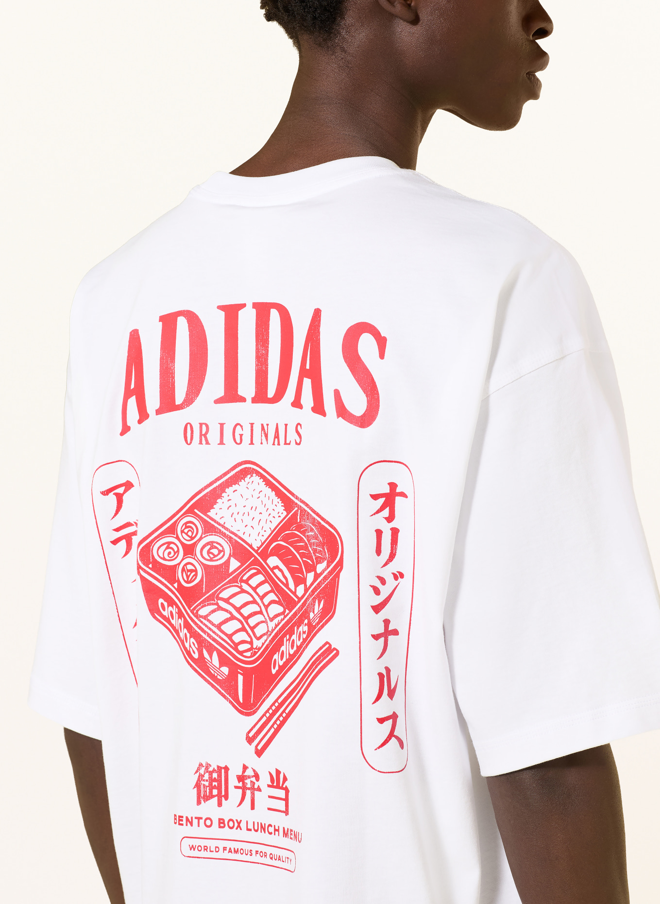 adidas Originals BENTOBOX T-shirt: WHITE / RED