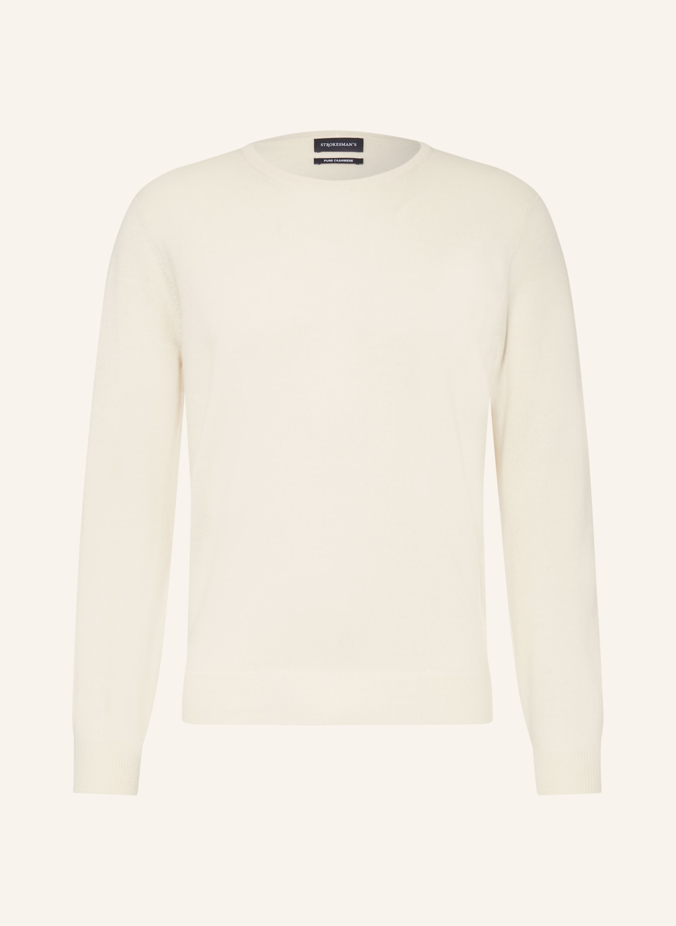 STROKESMAN'S Sweter z kaszmiru: KREMOWY
