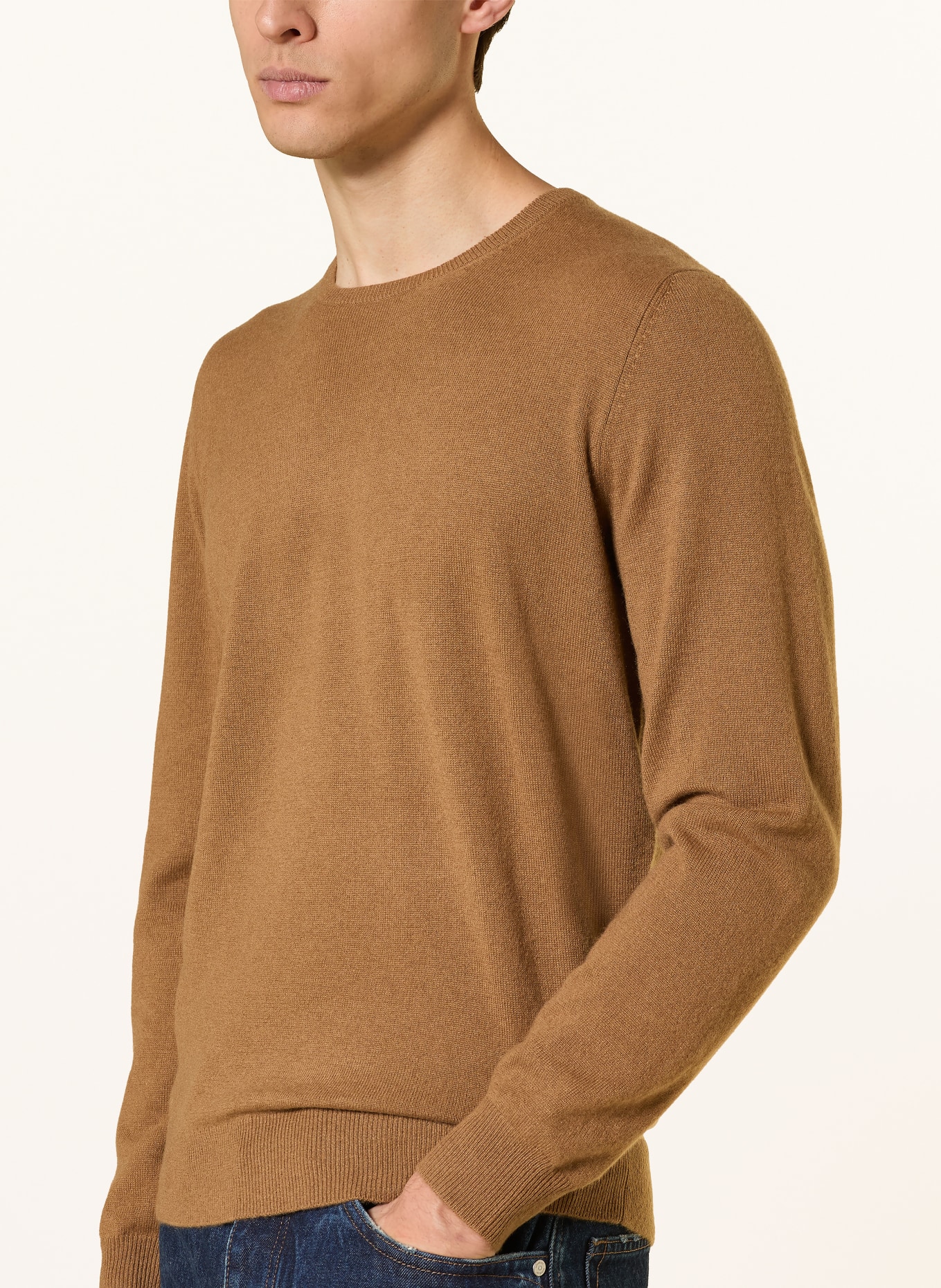 STROKESMAN'S Cashmere Sweater: CAMEL