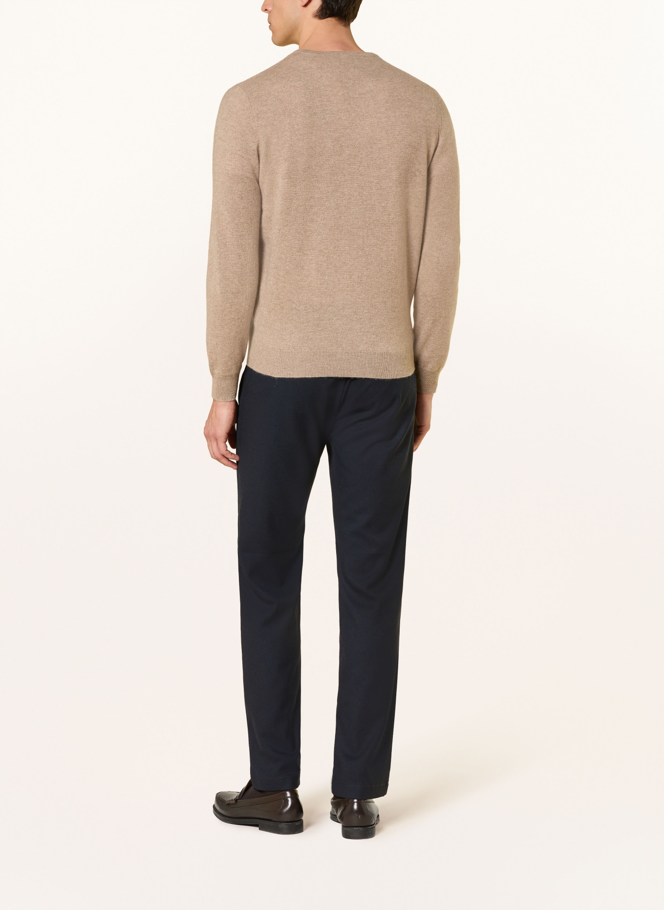 STROKESMAN'S Kasjmiertrui: BEIGE