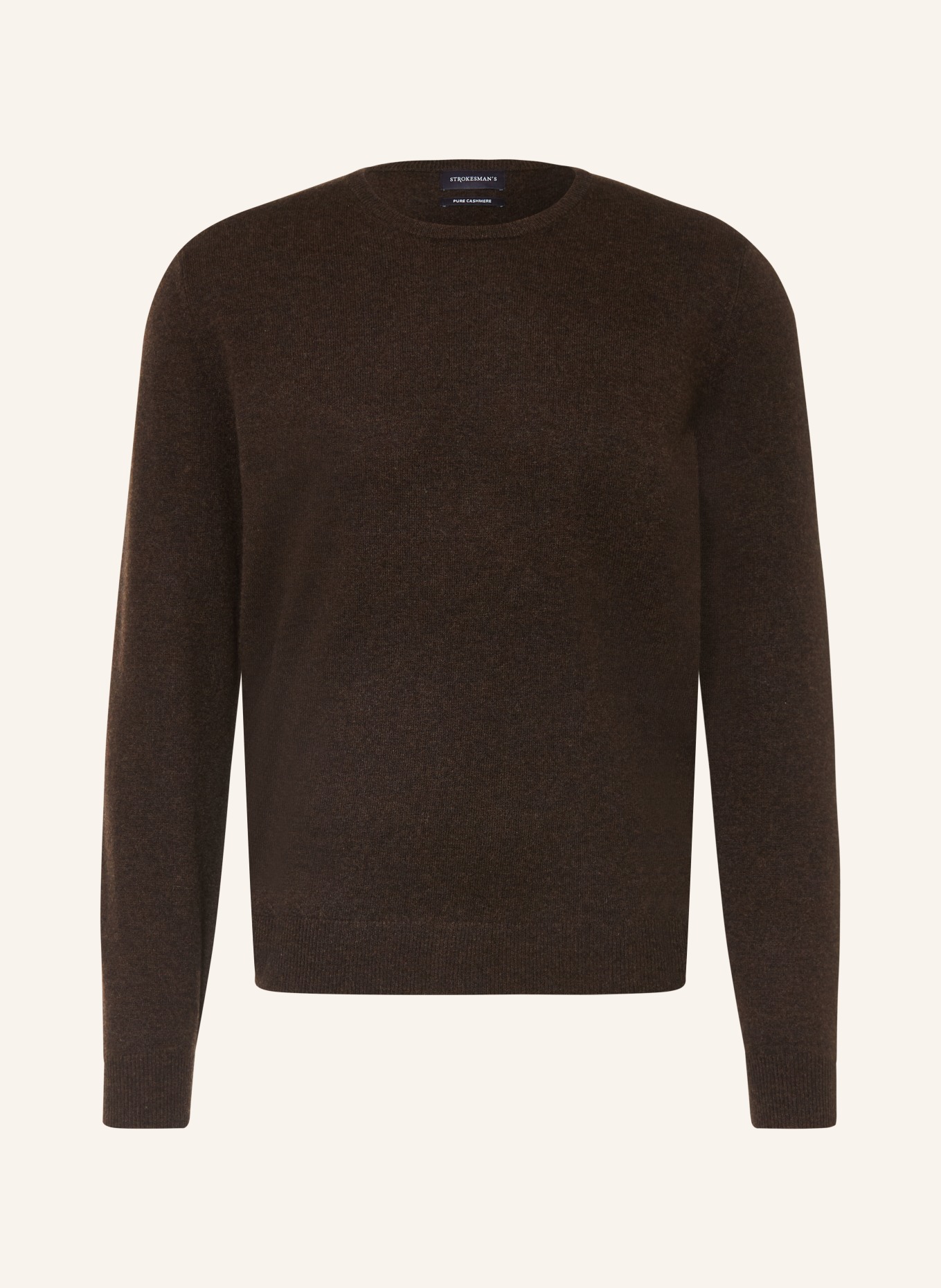STROKESMAN'S Cashmere Sweater: DARK BROWN