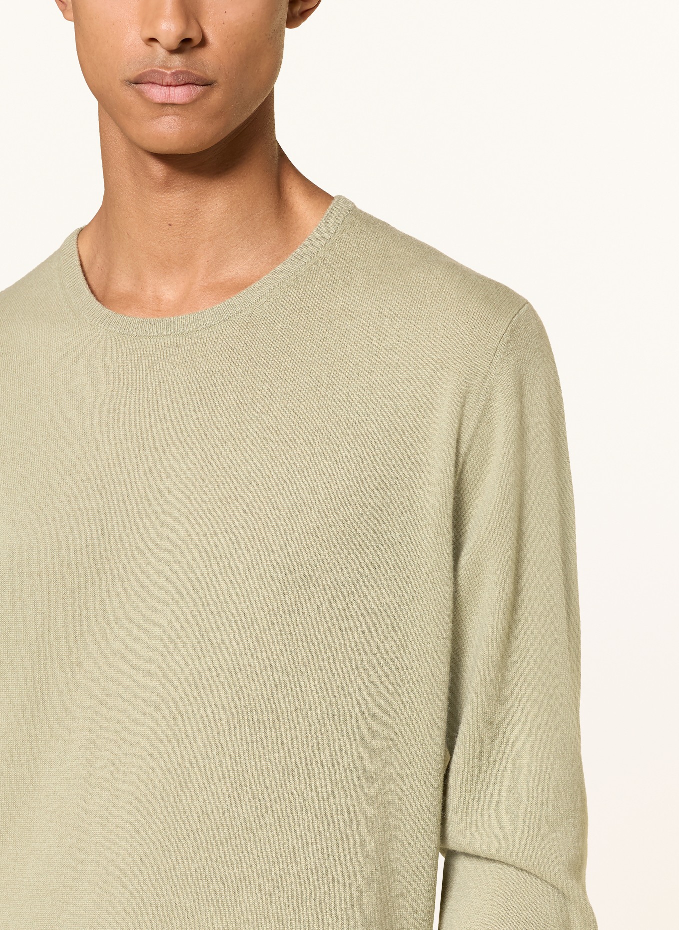 STROKESMAN'S Cashmere Sweater: LIGHT GREEN