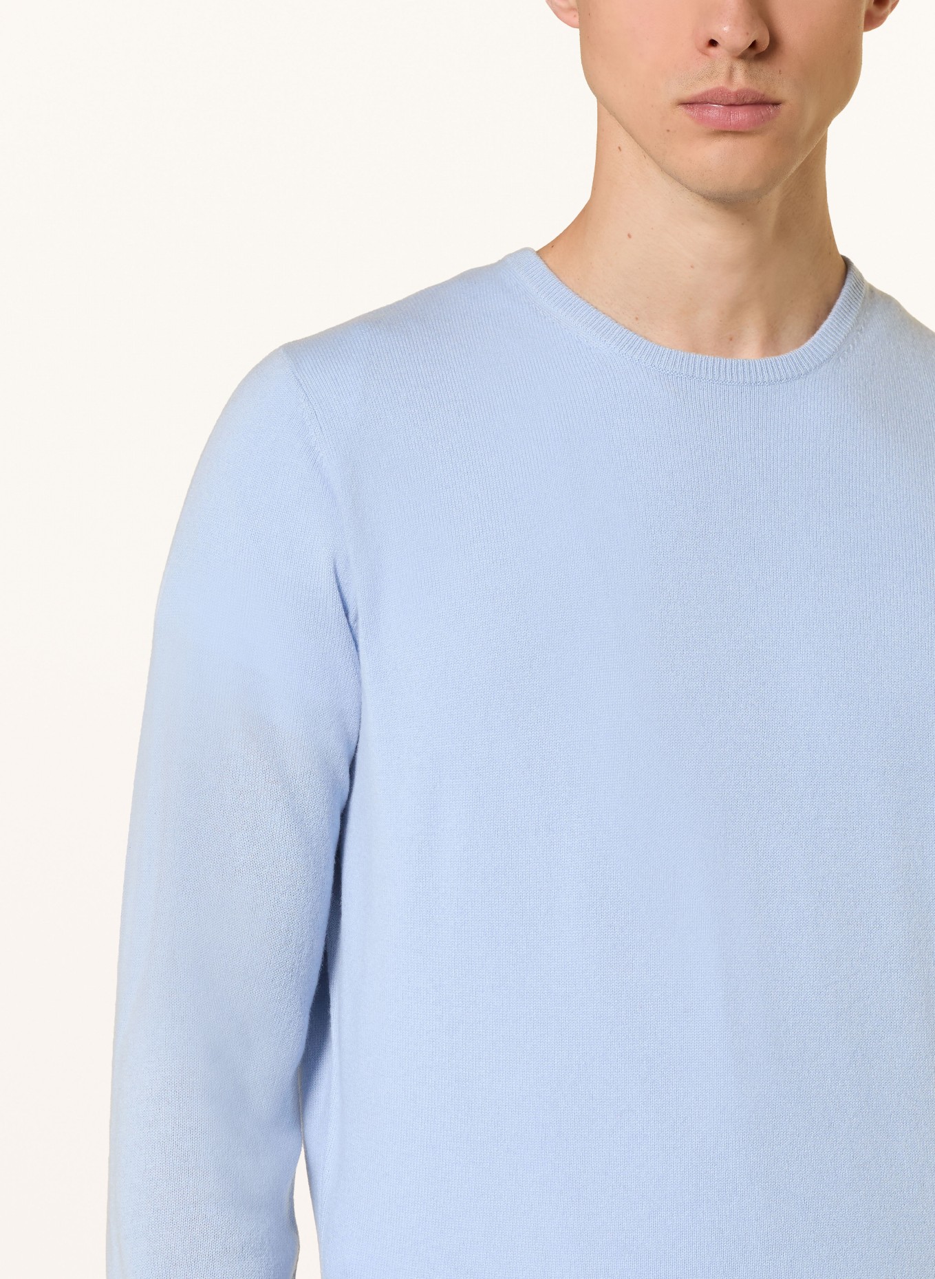STROKESMAN'S Sweter z kaszmiru: JASNONIEBIESKI