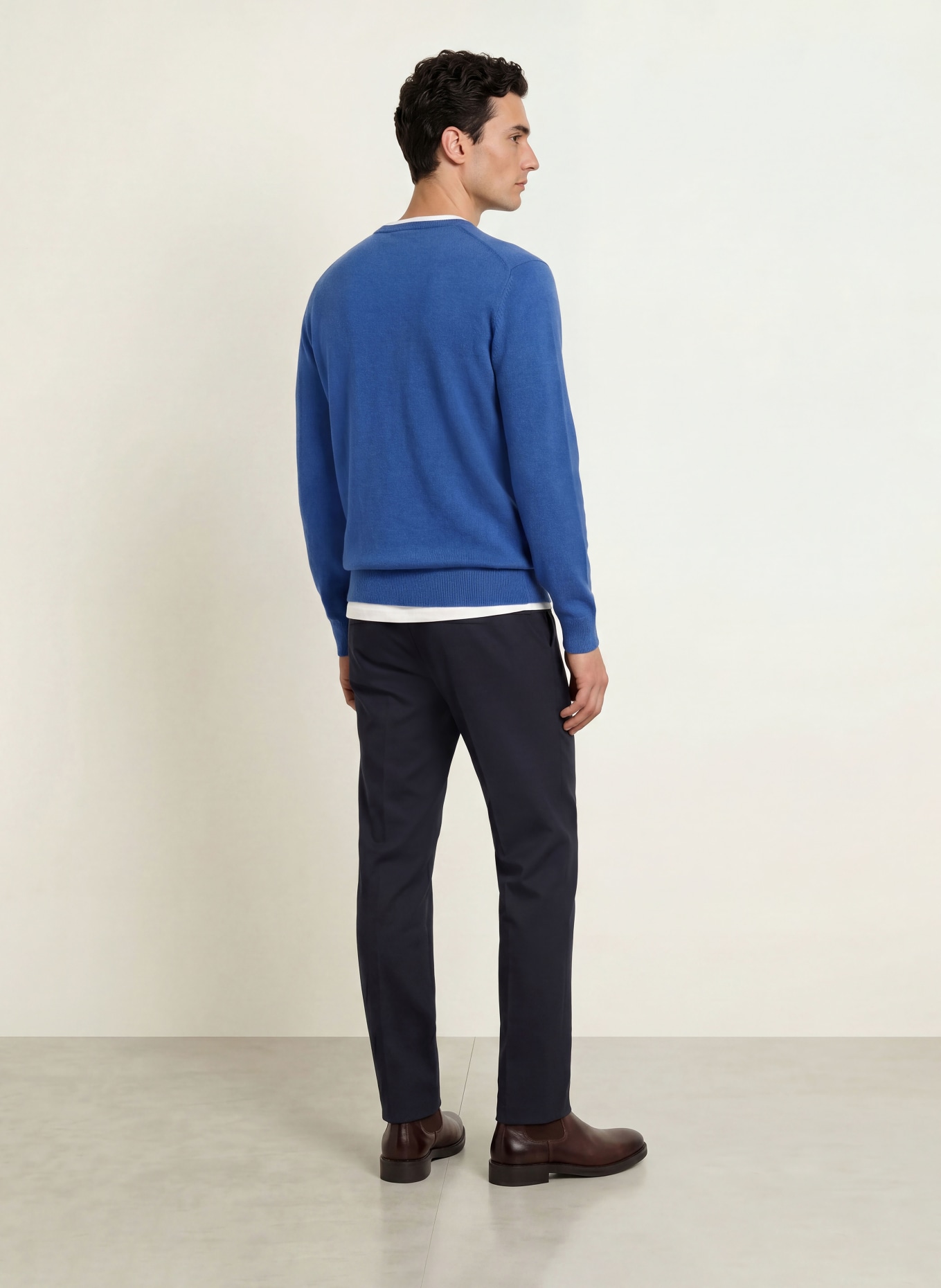STROKESMAN'S Sweter z kaszmiru: NIEBIESKI