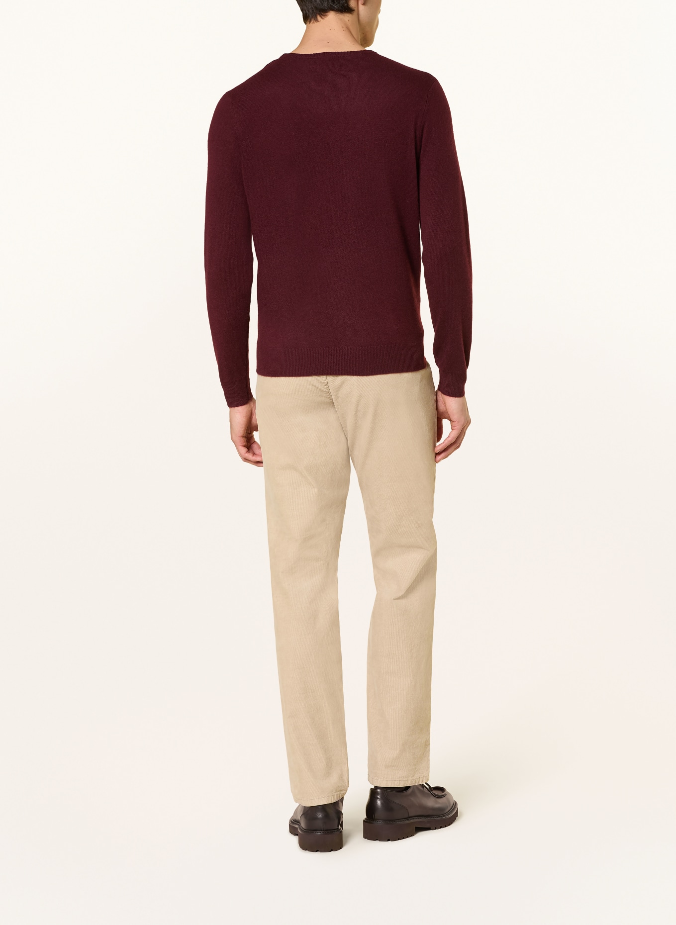 STROKESMAN'S Cashmere Sweater: DARK RED