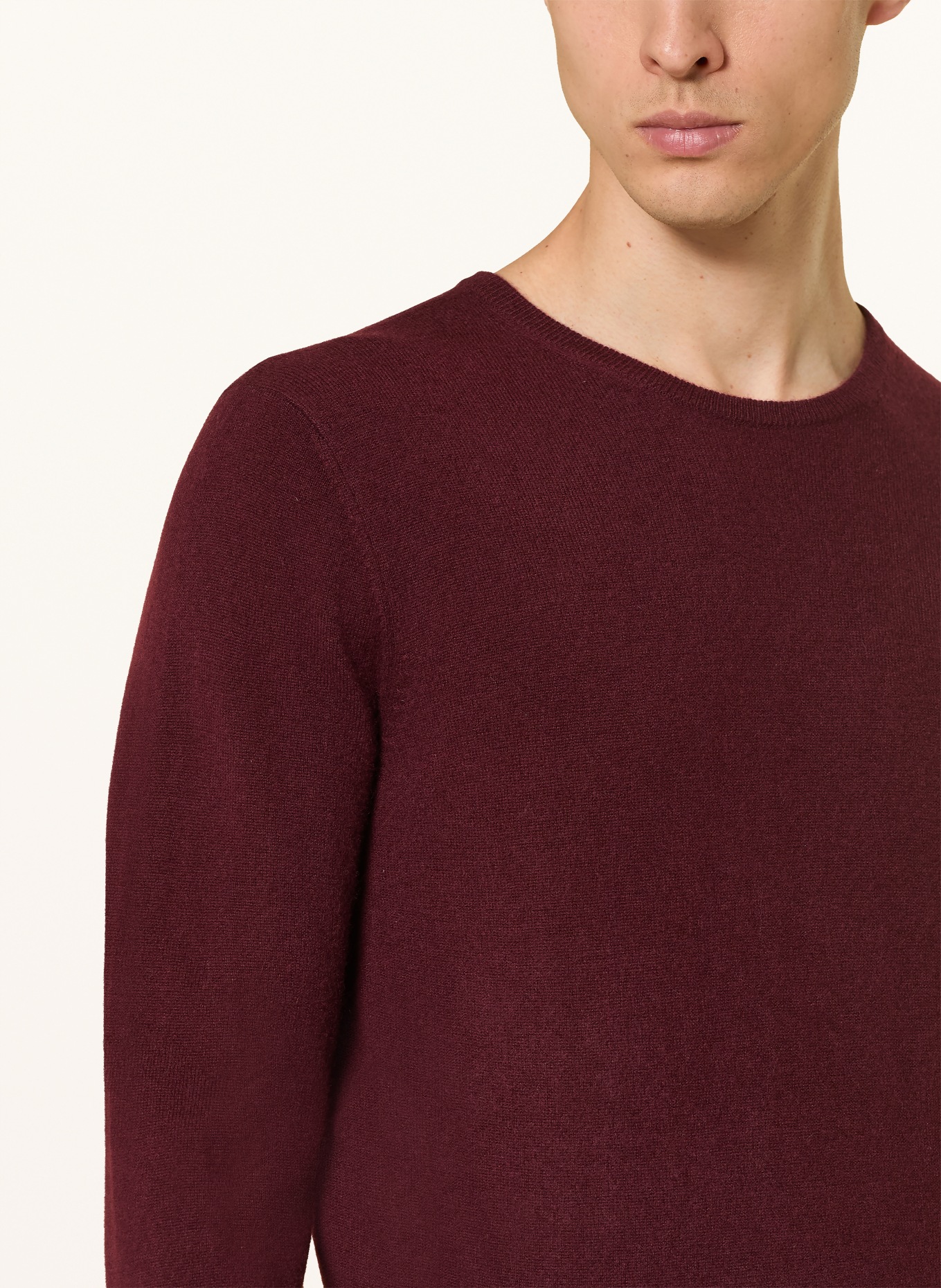 STROKESMAN'S Cashmere Sweater: DARK RED