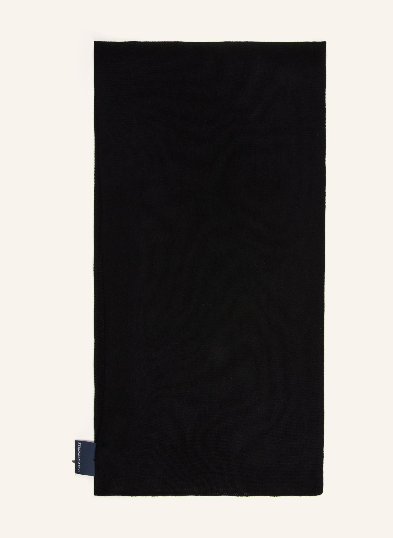 STROKESMAN'S Cashmere scarf: BLACK