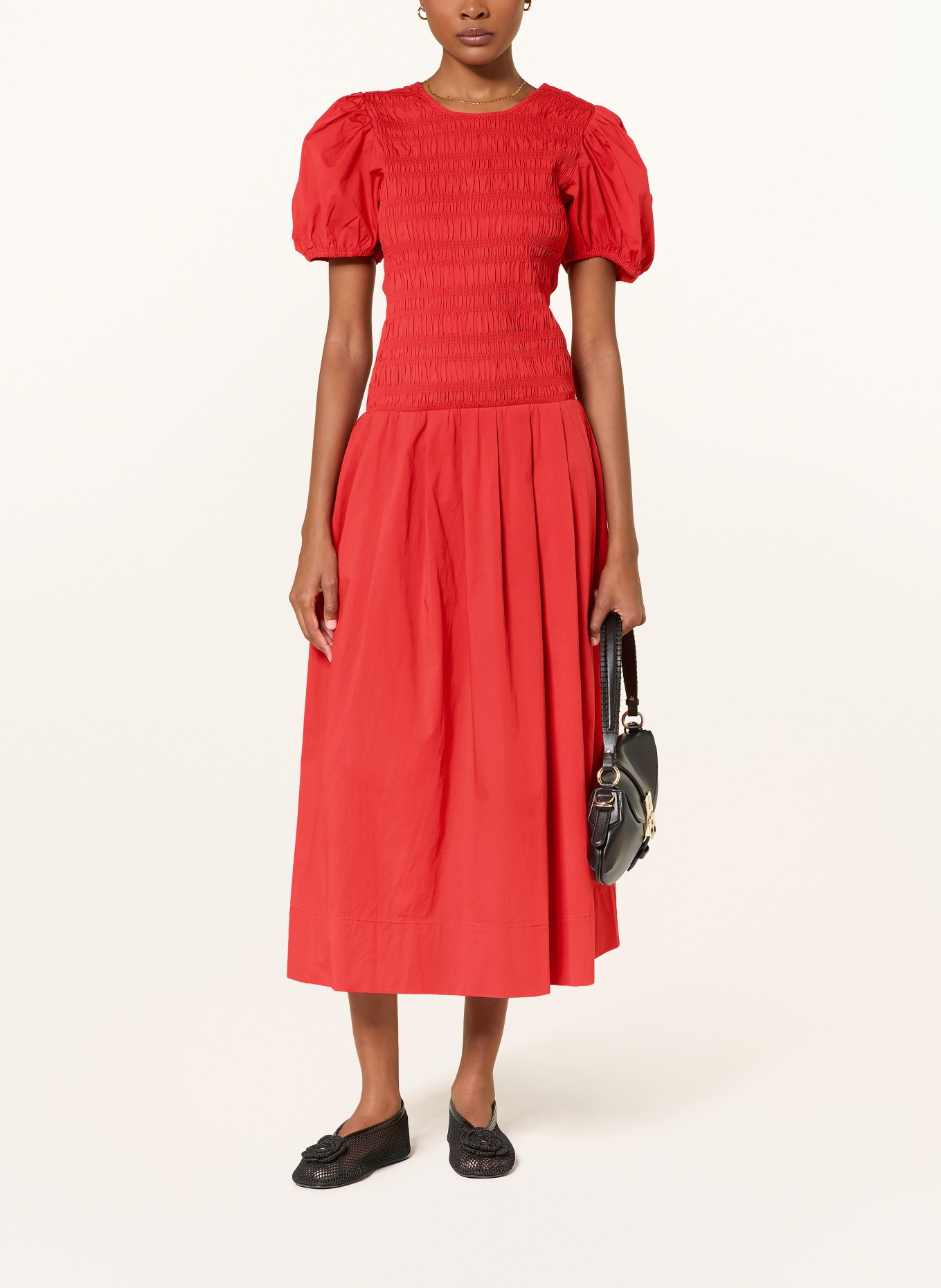GANNI Kleid: ROT