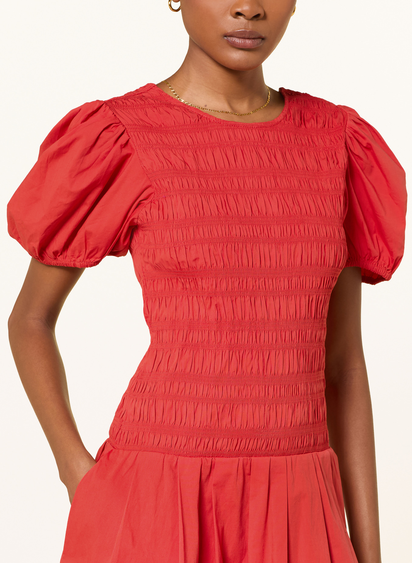 GANNI Kleid: ROT