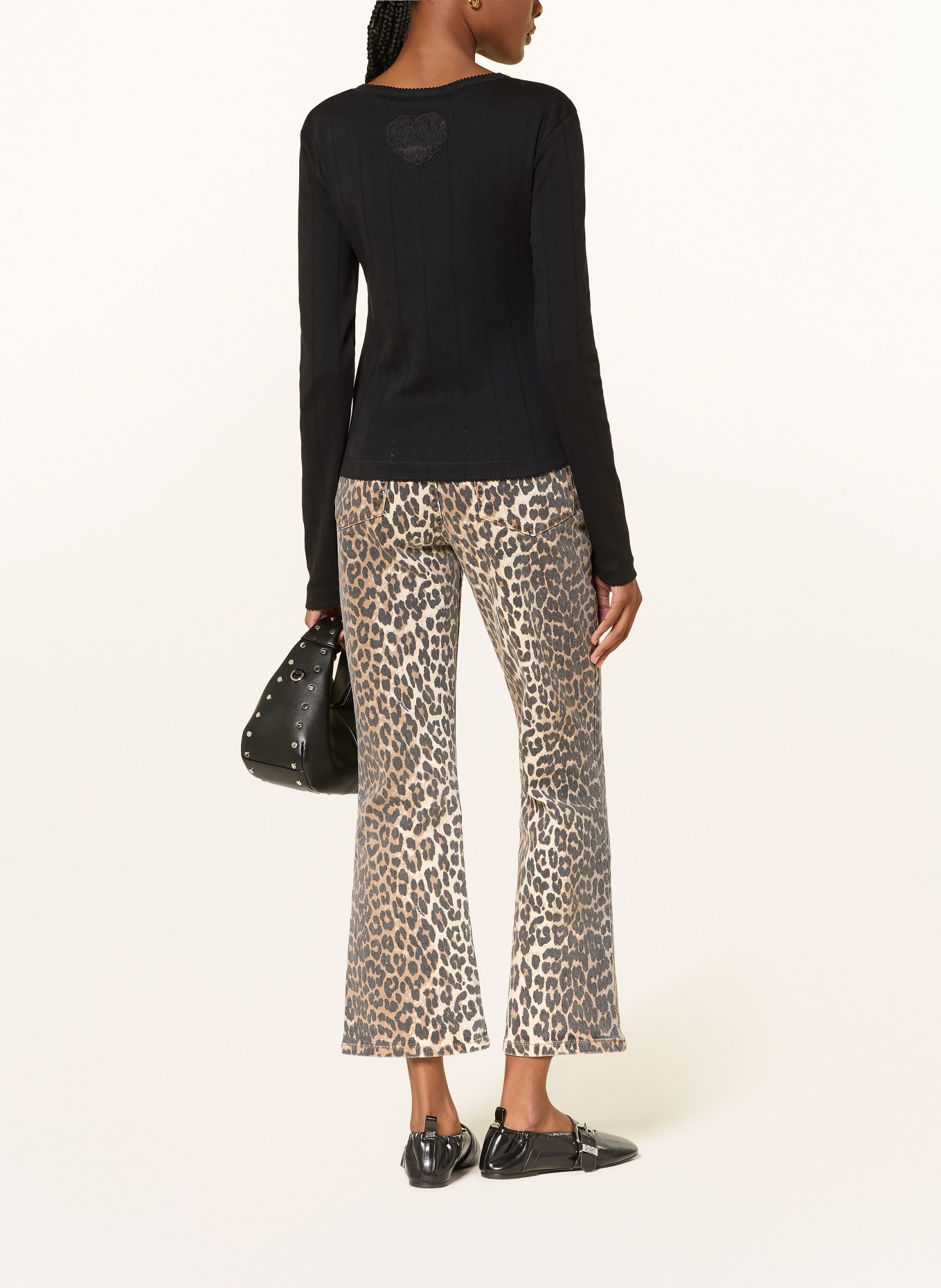 GANNI Cardigan: BLACK