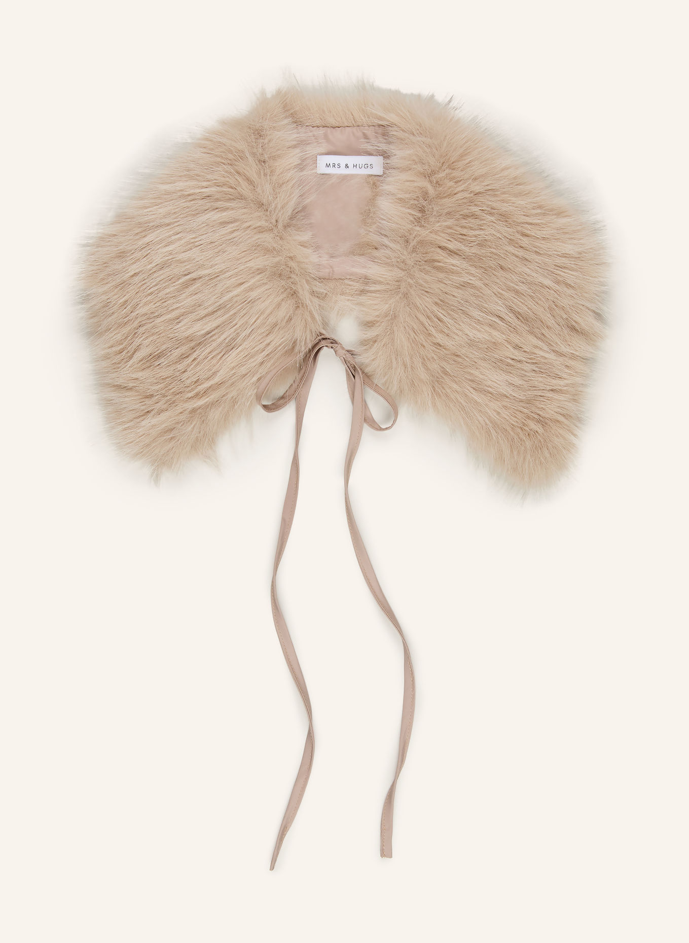 MRS & HUGS Kunstbontkraag: BEIGE