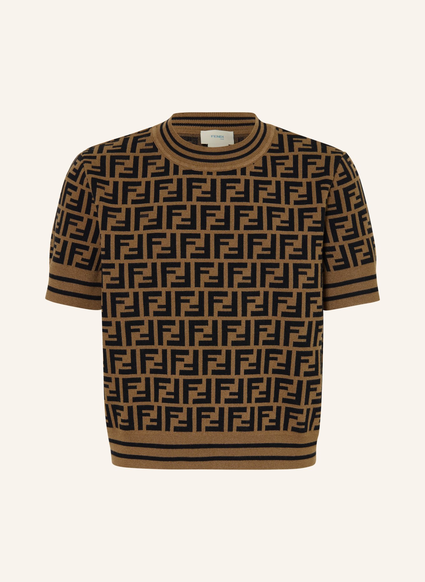 FENDI Knit shirt: BROWN / BLACK