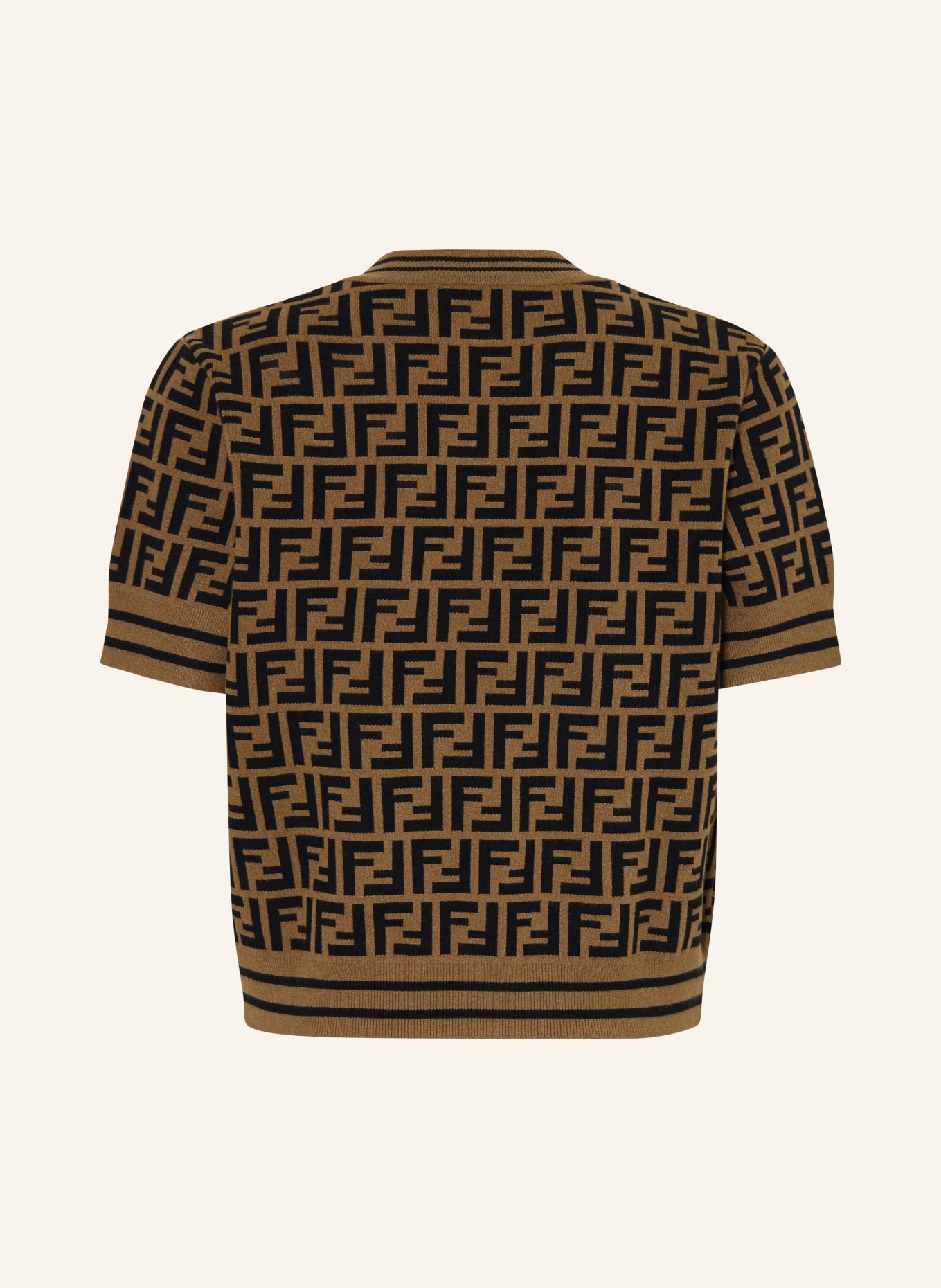 FENDI Knit shirt: BROWN / BLACK
