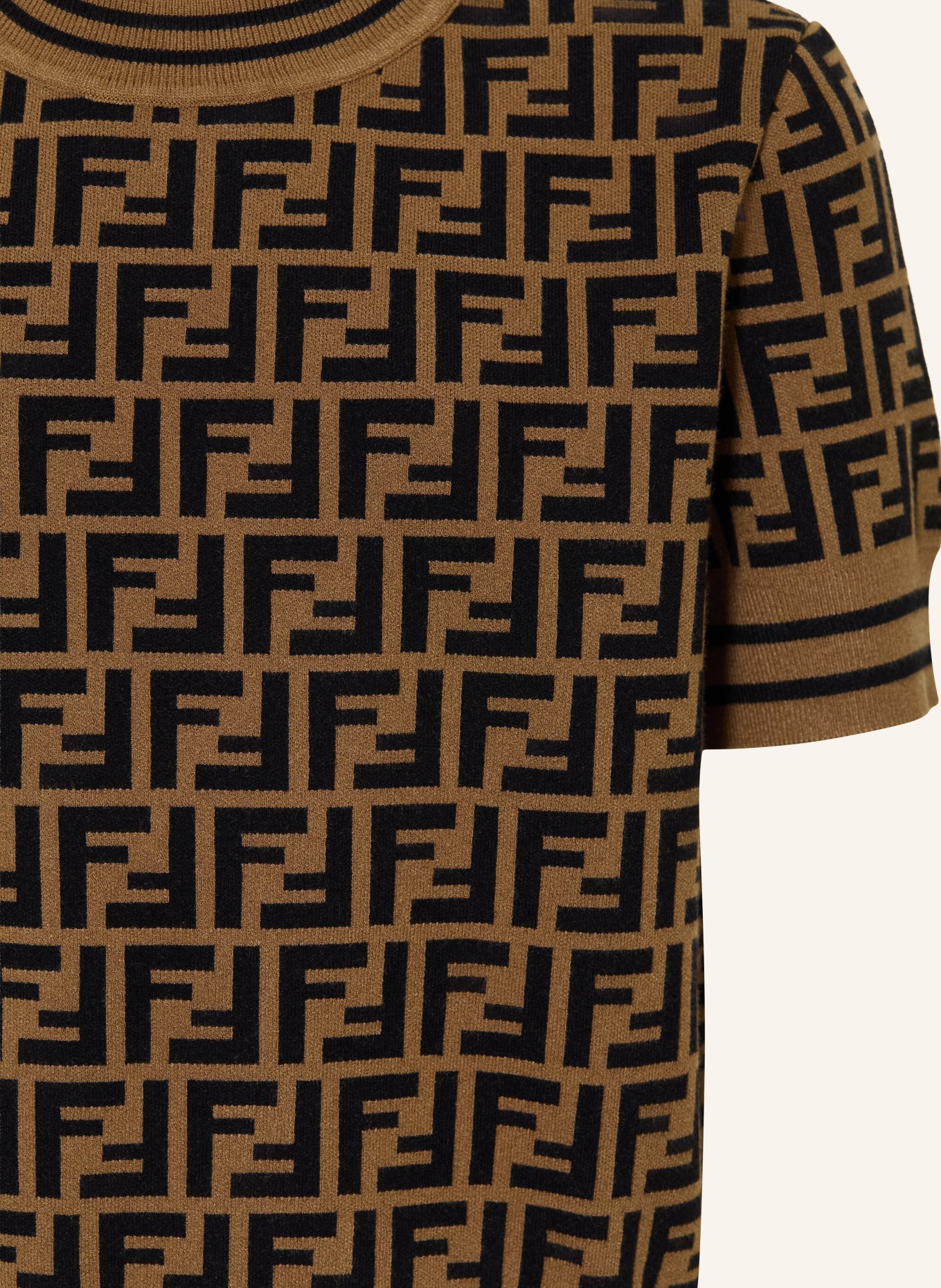 FENDI Knit shirt: BROWN / BLACK