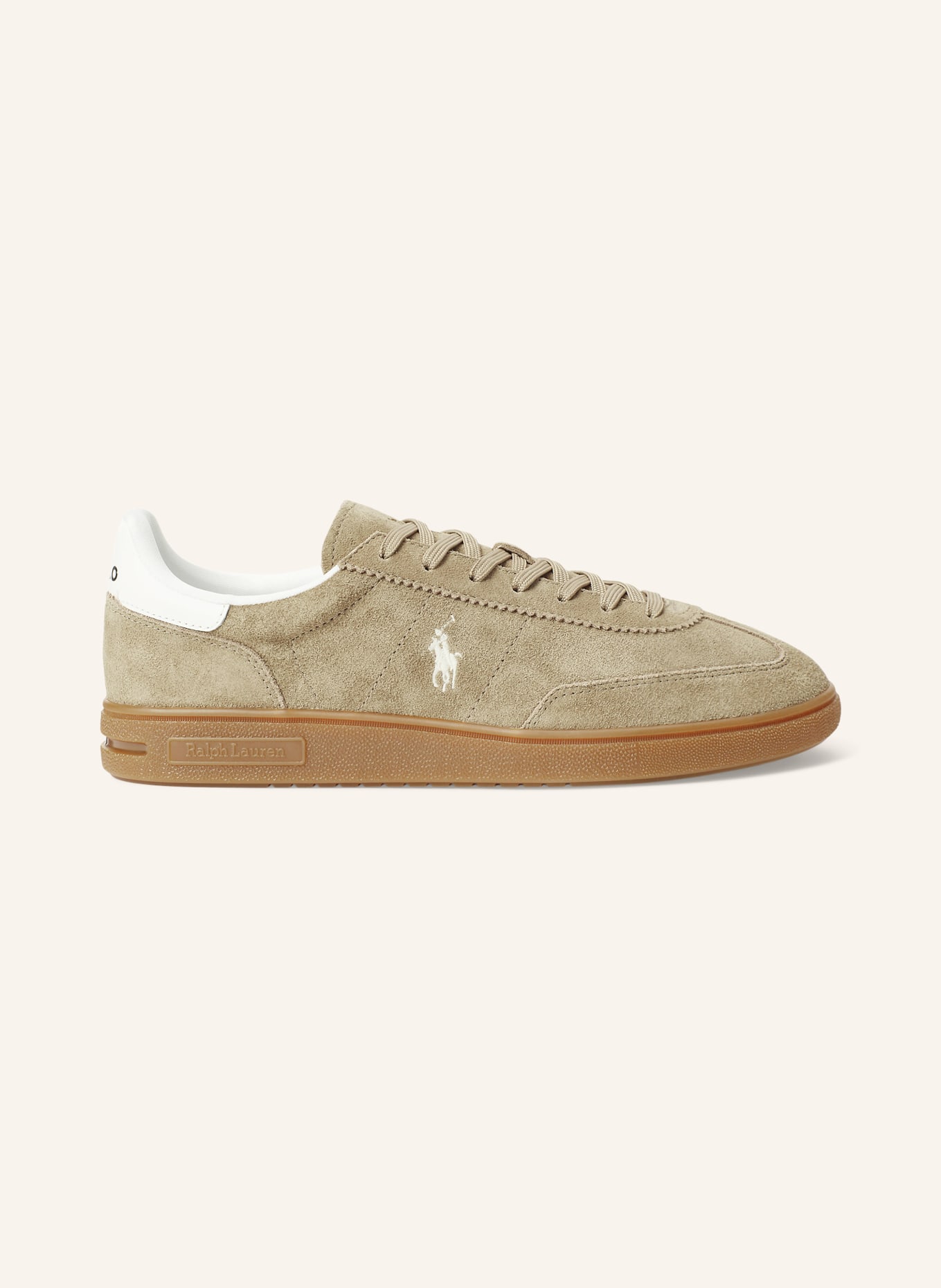 POLO RALPH LAUREN Sneaker: BEIGE / WEISS