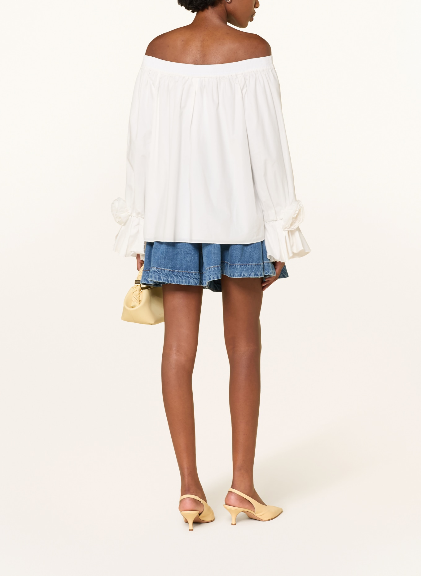 ESSENTIEL ANTWERP Off-Shoulder-Bluse JOFIE: WEISS