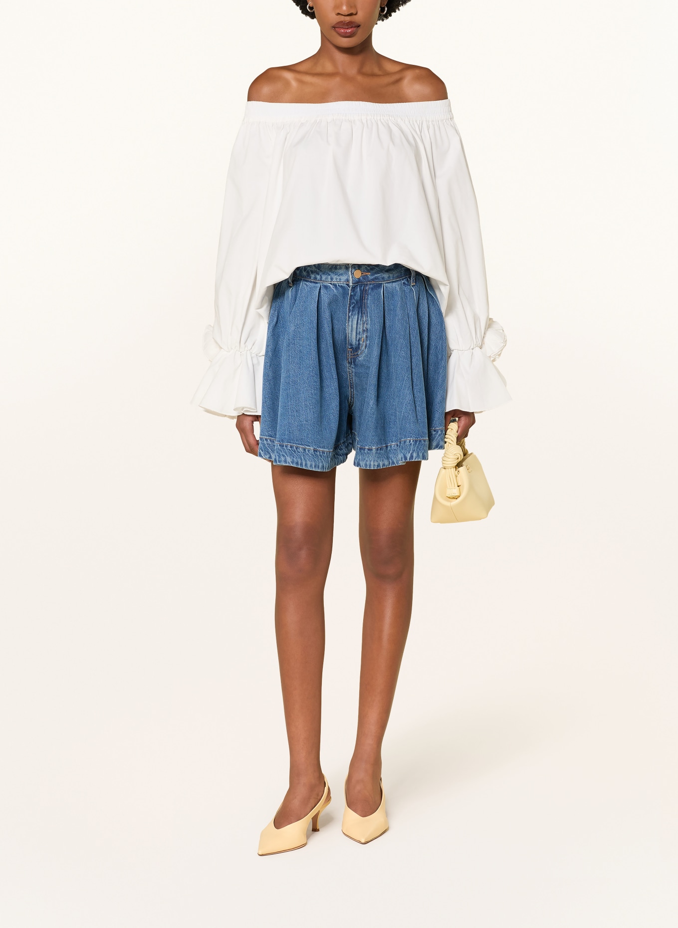 ESSENTIEL ANTWERP JOSS denim shorts: PB07 Patriot Blue