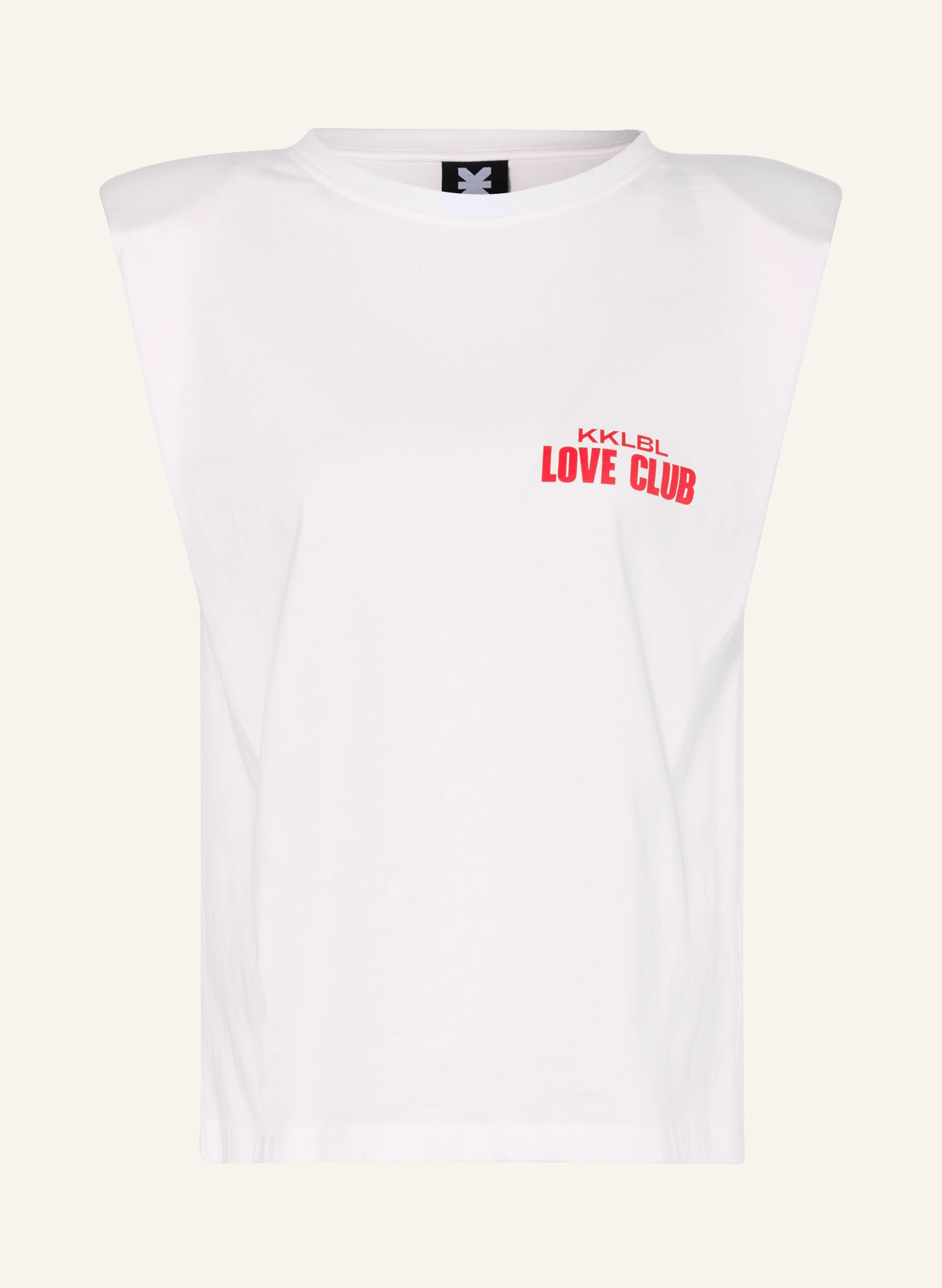 KARO KAUER Tanktop: WEISS / ROT