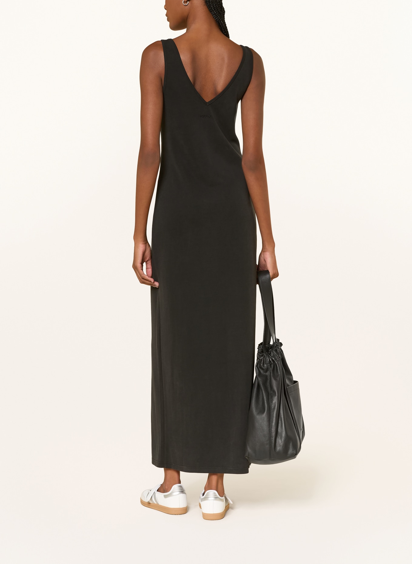 KARO KAUER Jersey dress: BLACK