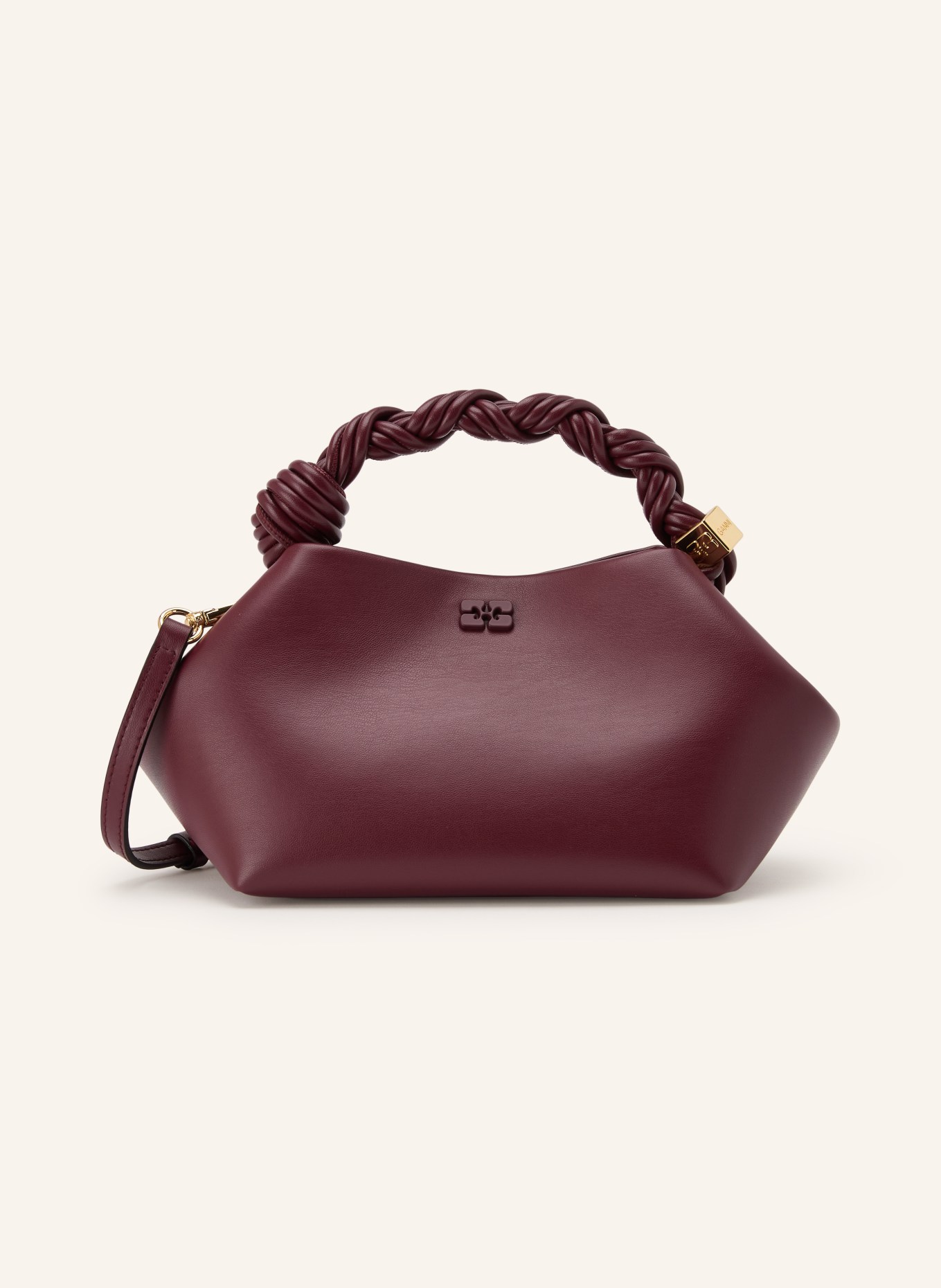GANNI Handtasche BOU SMALL: DUNKELROT
