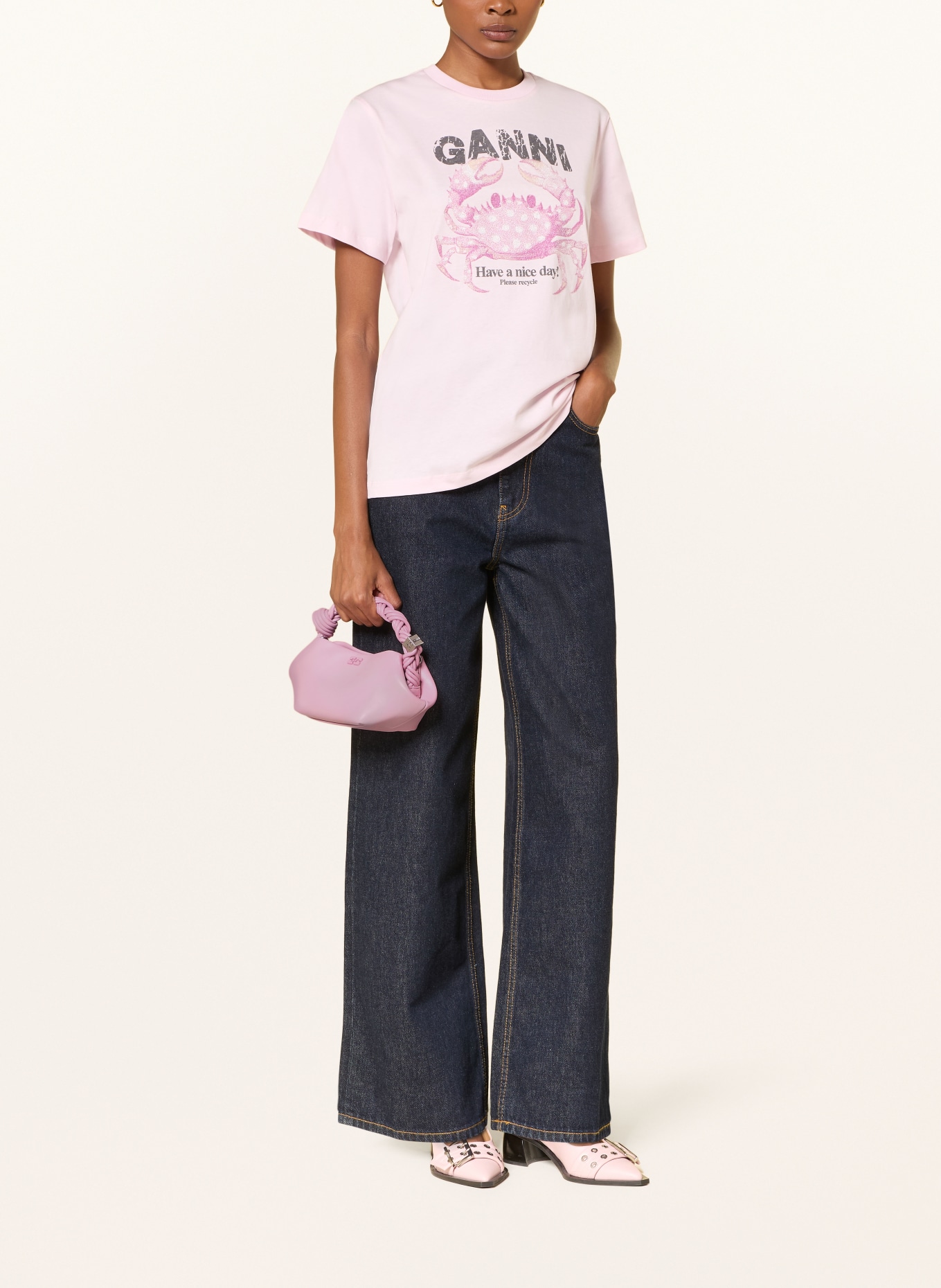 GANNI Handtasche BOU MINI: ROSA