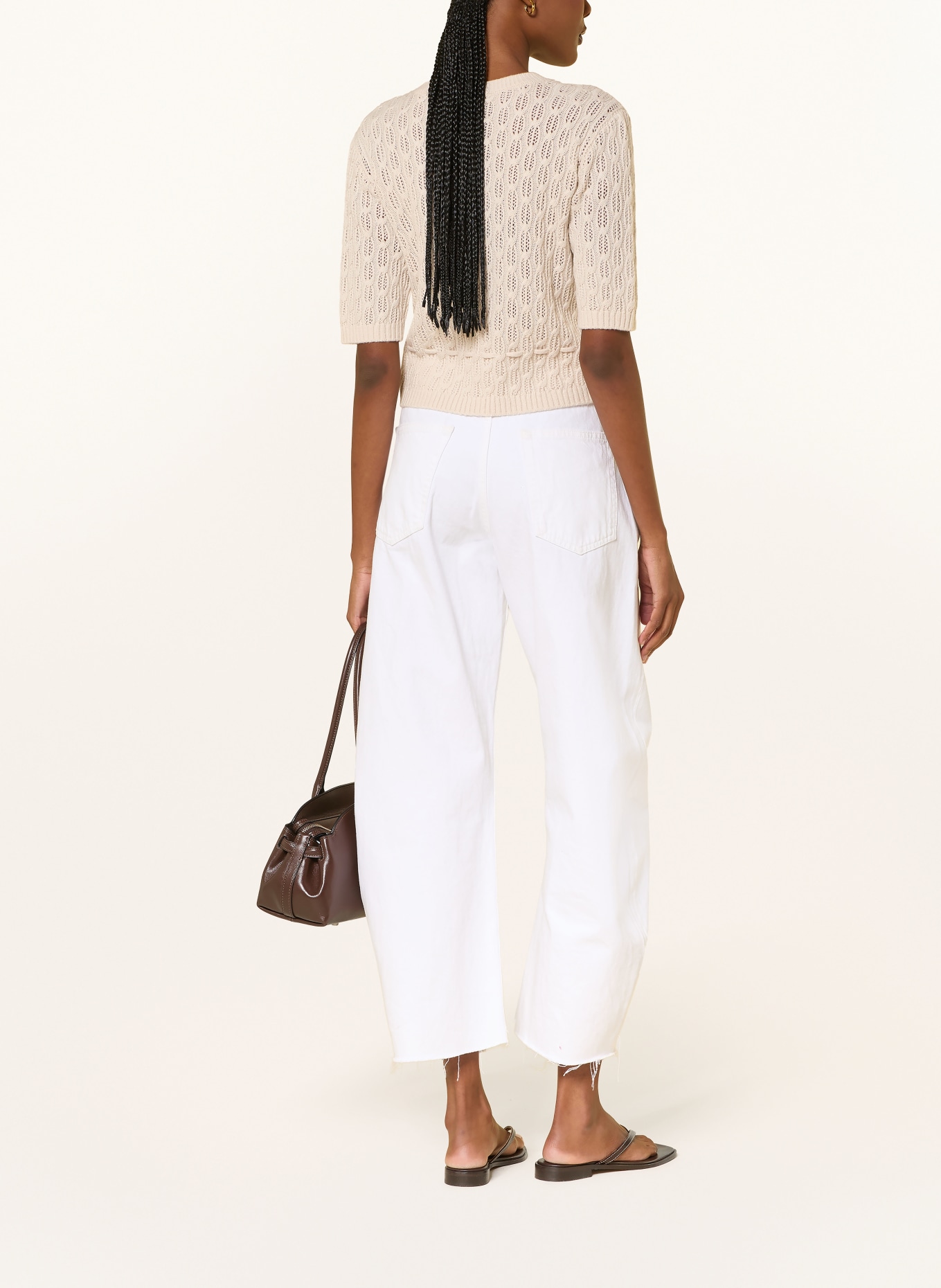FRAME Cardigan THE CLOVER en cachemire: BEIGE