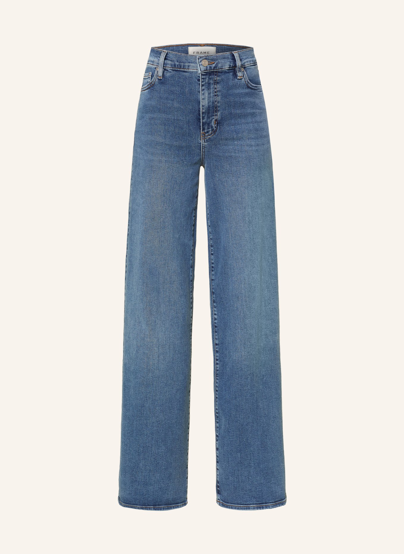 FRAME Wide Leg Jeans LE SLIM PALAZZO: GOSS GOSSAMER