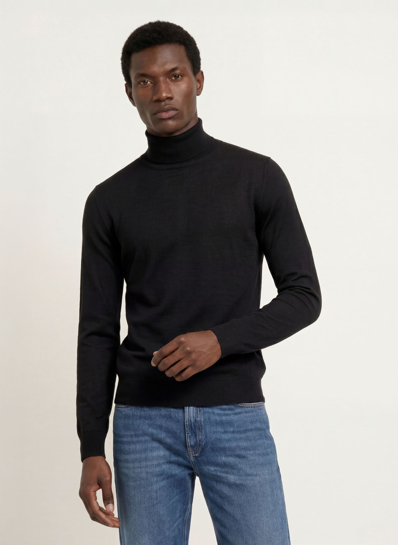 PAUL Turtleneck sweater: BLACK