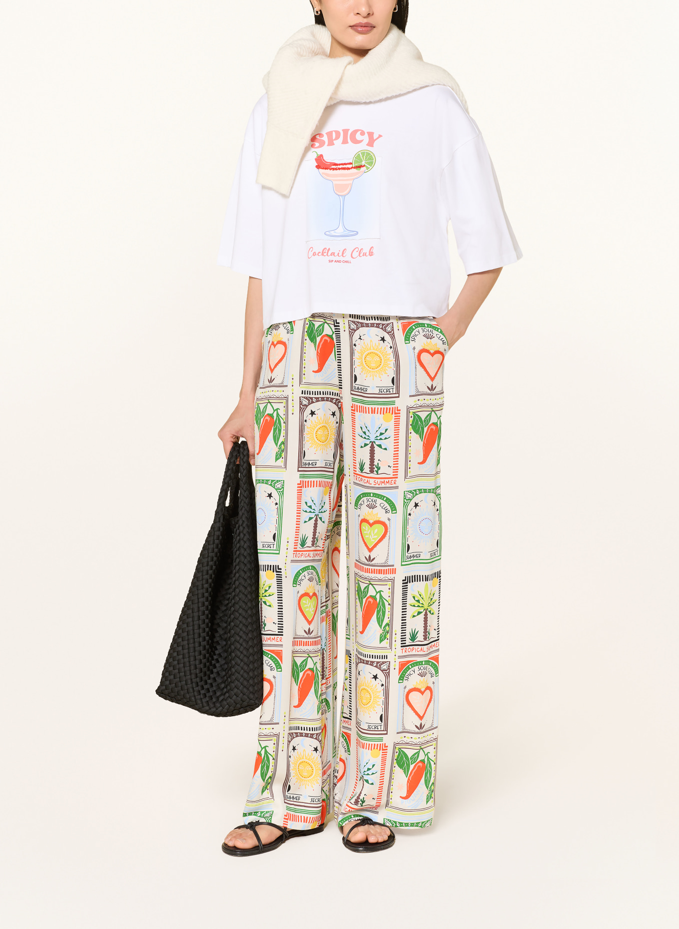 Smith & Soul T-shirt: WHITE / LIGHT RED